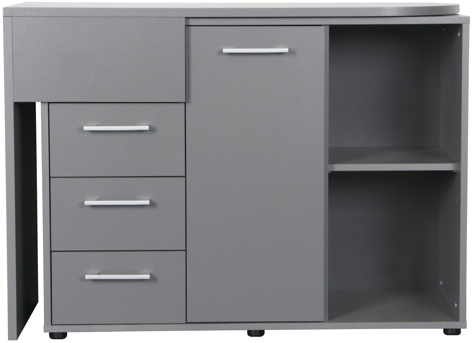 VOGL Möbelfabrik Bureau 1246 mit schwenkbarer Tischplatte draaibaar tafelblad, ruimtebesparend, made in germany