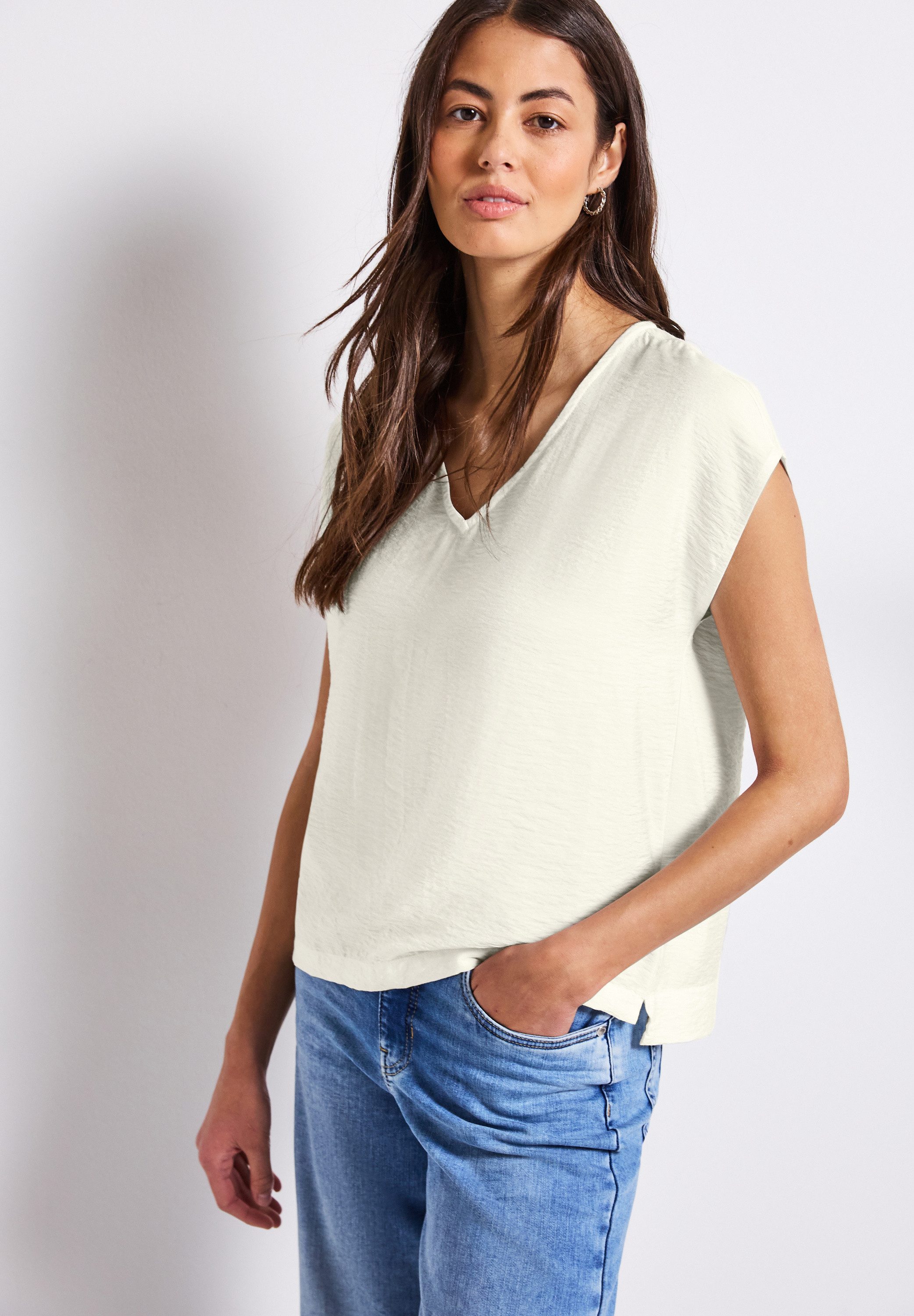 STREET ONE Shirtblouse met v-hals