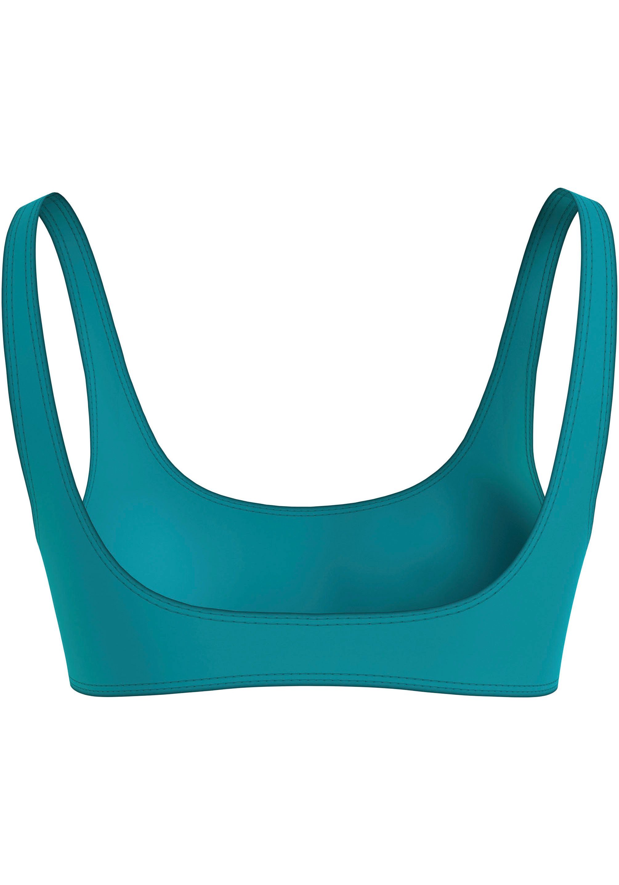 Calvin Klein Swimwear Bustierbikinitop BRALETTE-RP met logo-patch