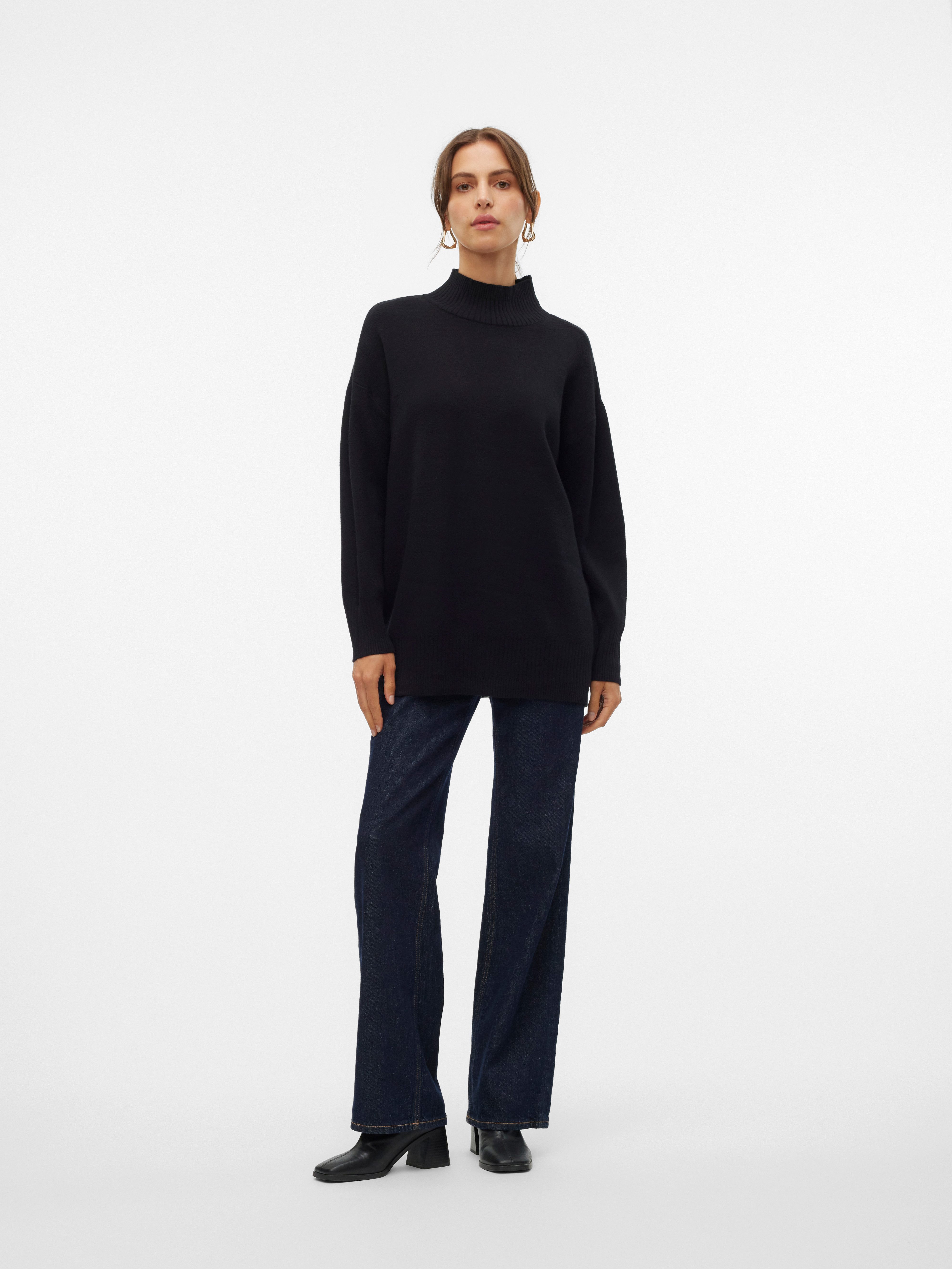 Vero Moda Gebreide trui VMGOLD LS HIGHNECK PULLOVER GA