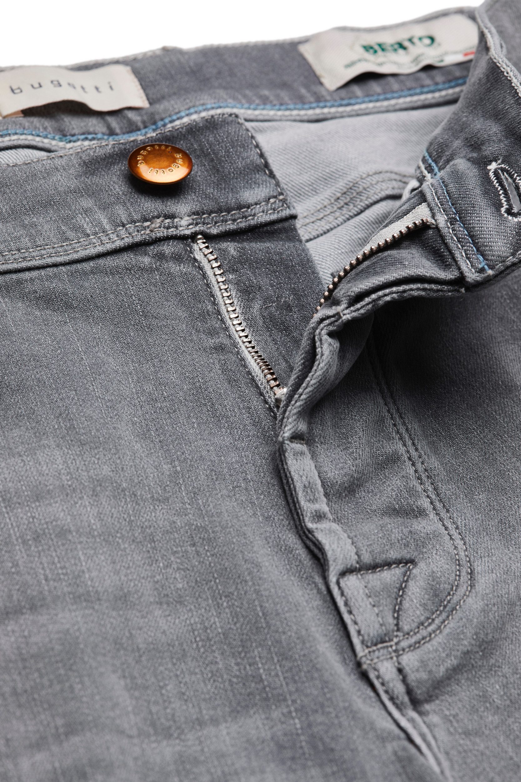 Bugatti 5-pocket jeans van elastisch katoen