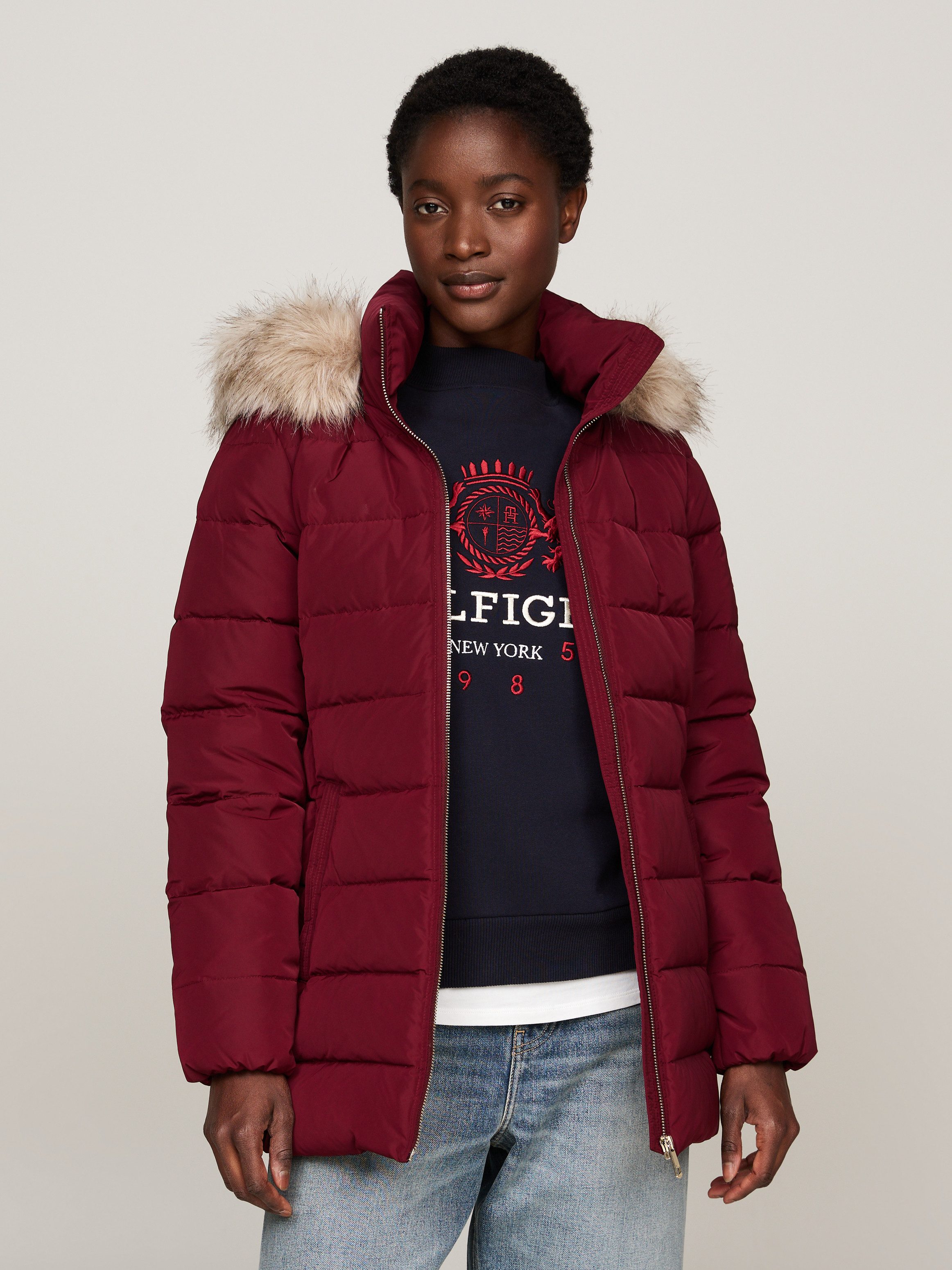 Tommy Hilfiger Gewatteerde jas met logopatch