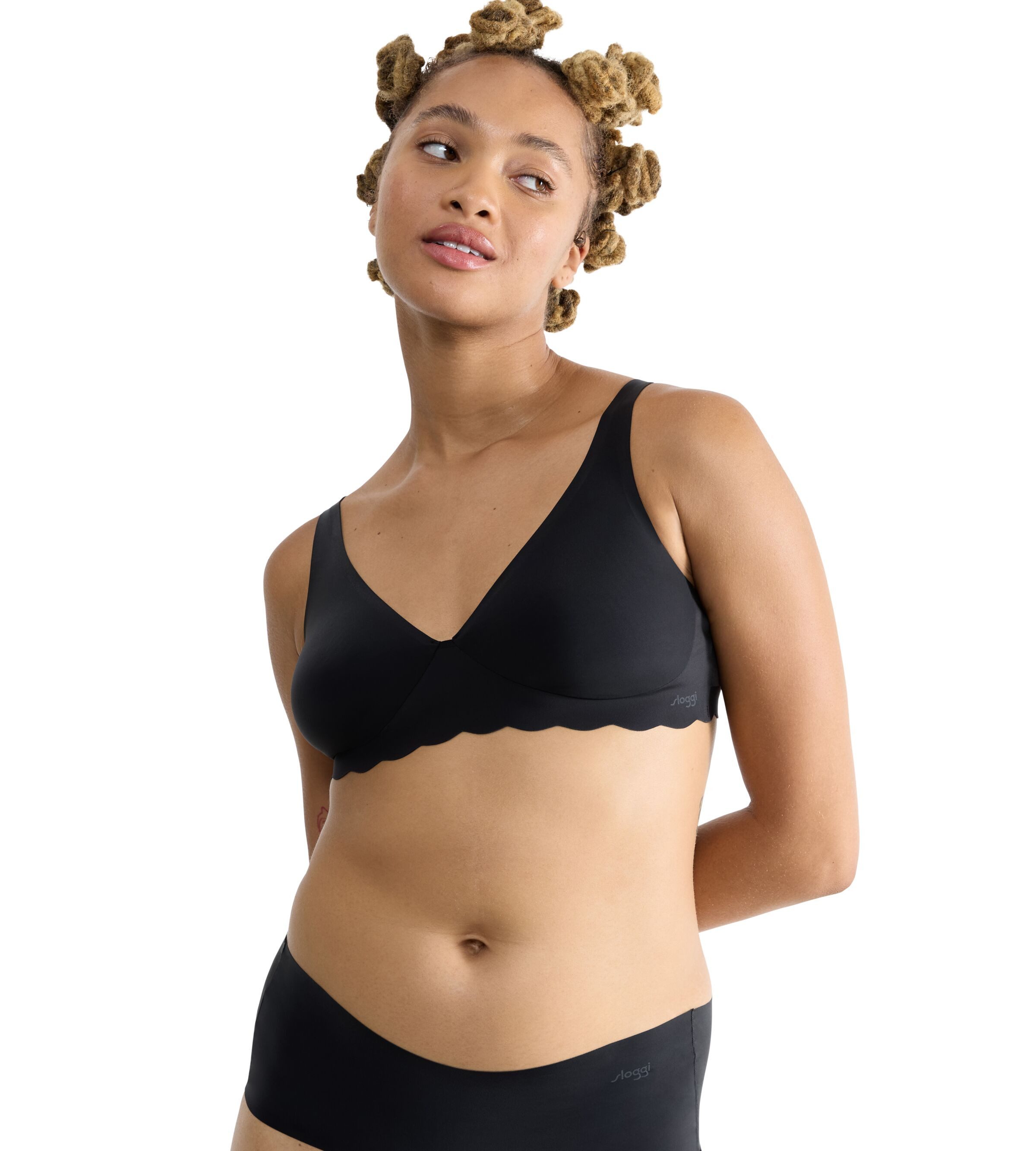Sloggi Beugelloze-bh ZERO Microfibre 2.0 Soft bra (1-delig) dames bh's zonder beugel maat XS zwart