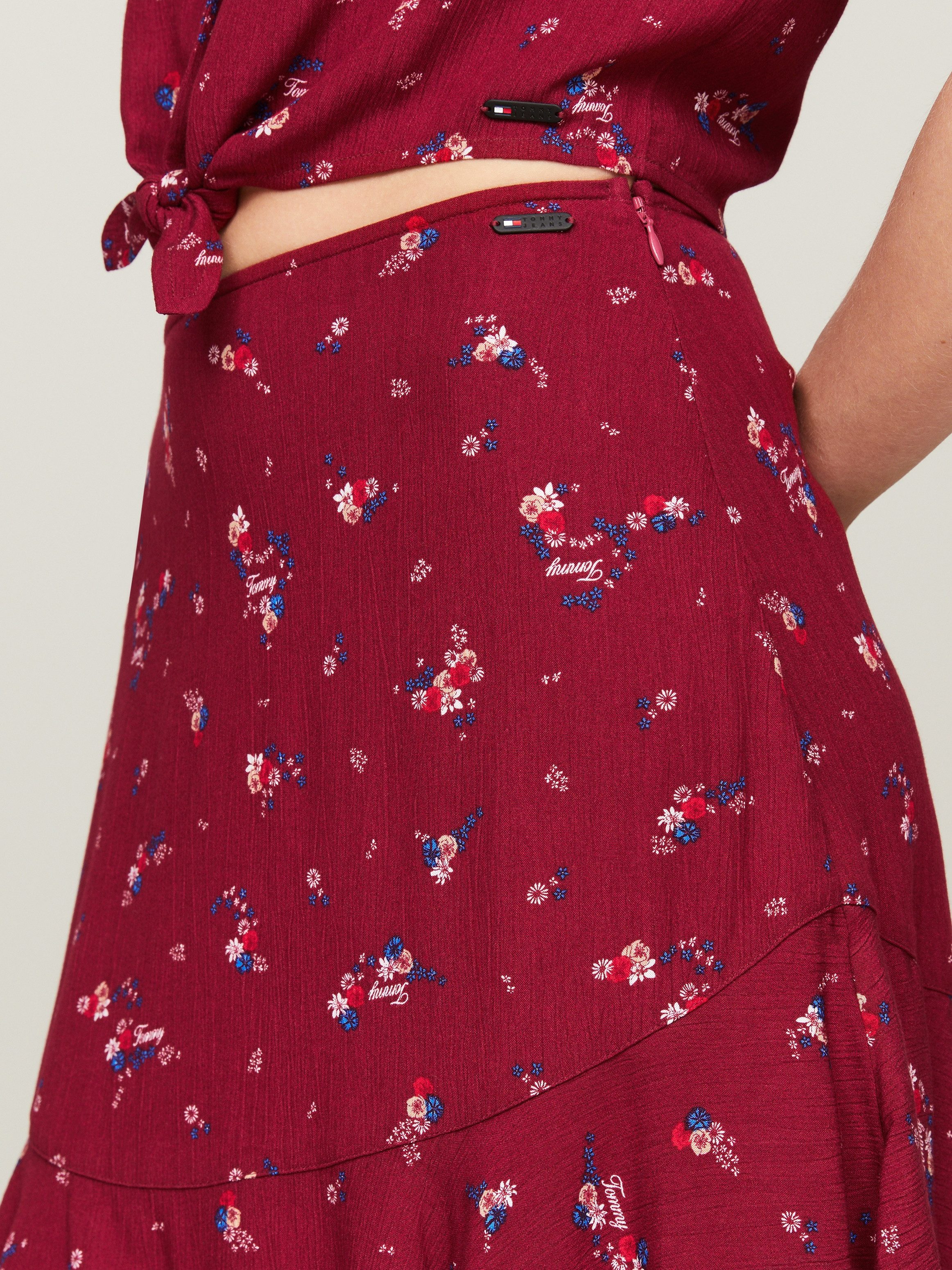TOMMY JEANS Minirok TJW FLORAL TIERED MINI SKIRT