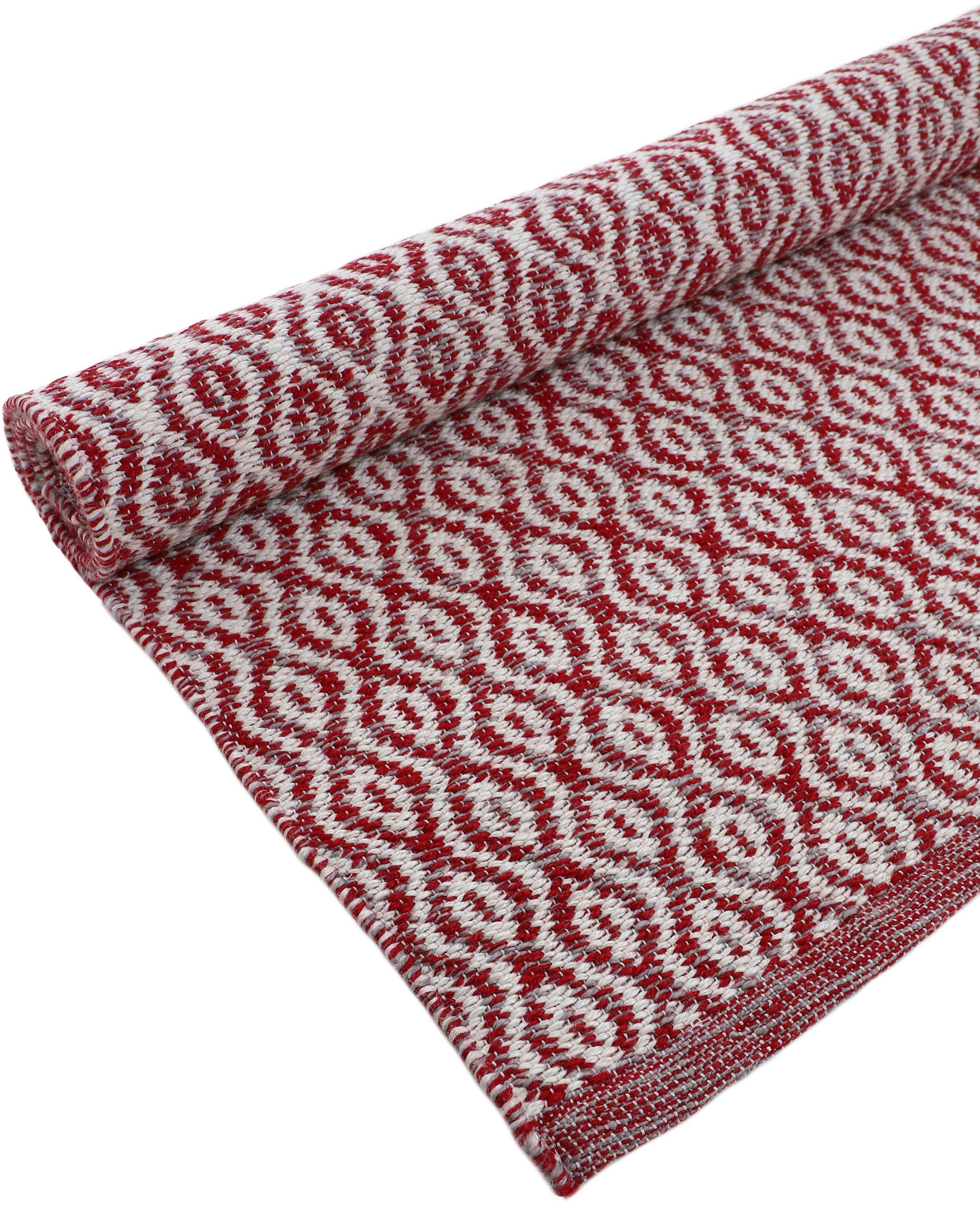 carpetfine Vloerkleed Frida 202 Omkeerbaar tapijt, 100% gerecycled materiaal (PET), vlakweefsel, sisal uitstraling