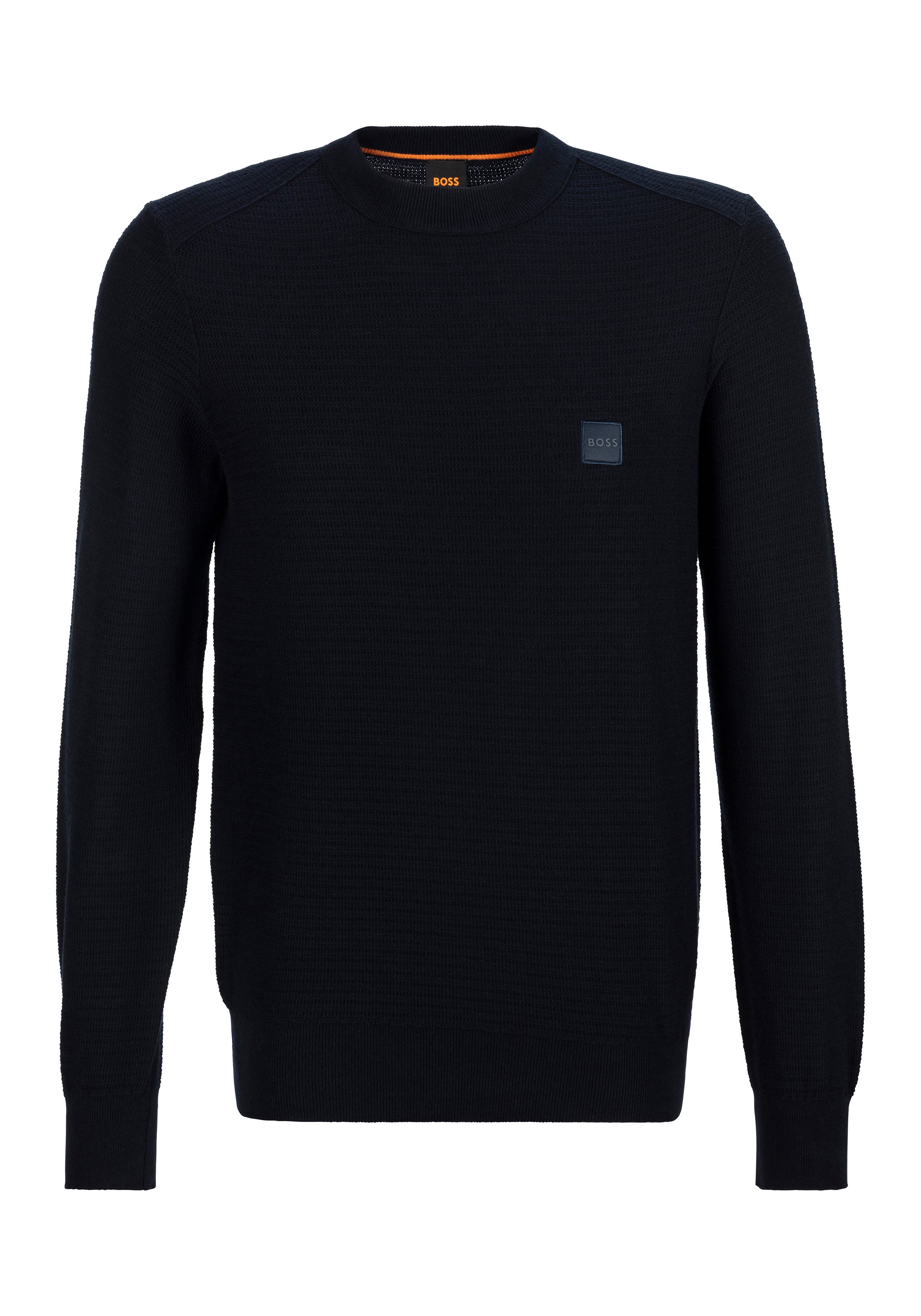 Boss Orange Gebreide trui Anion_S met boss badge