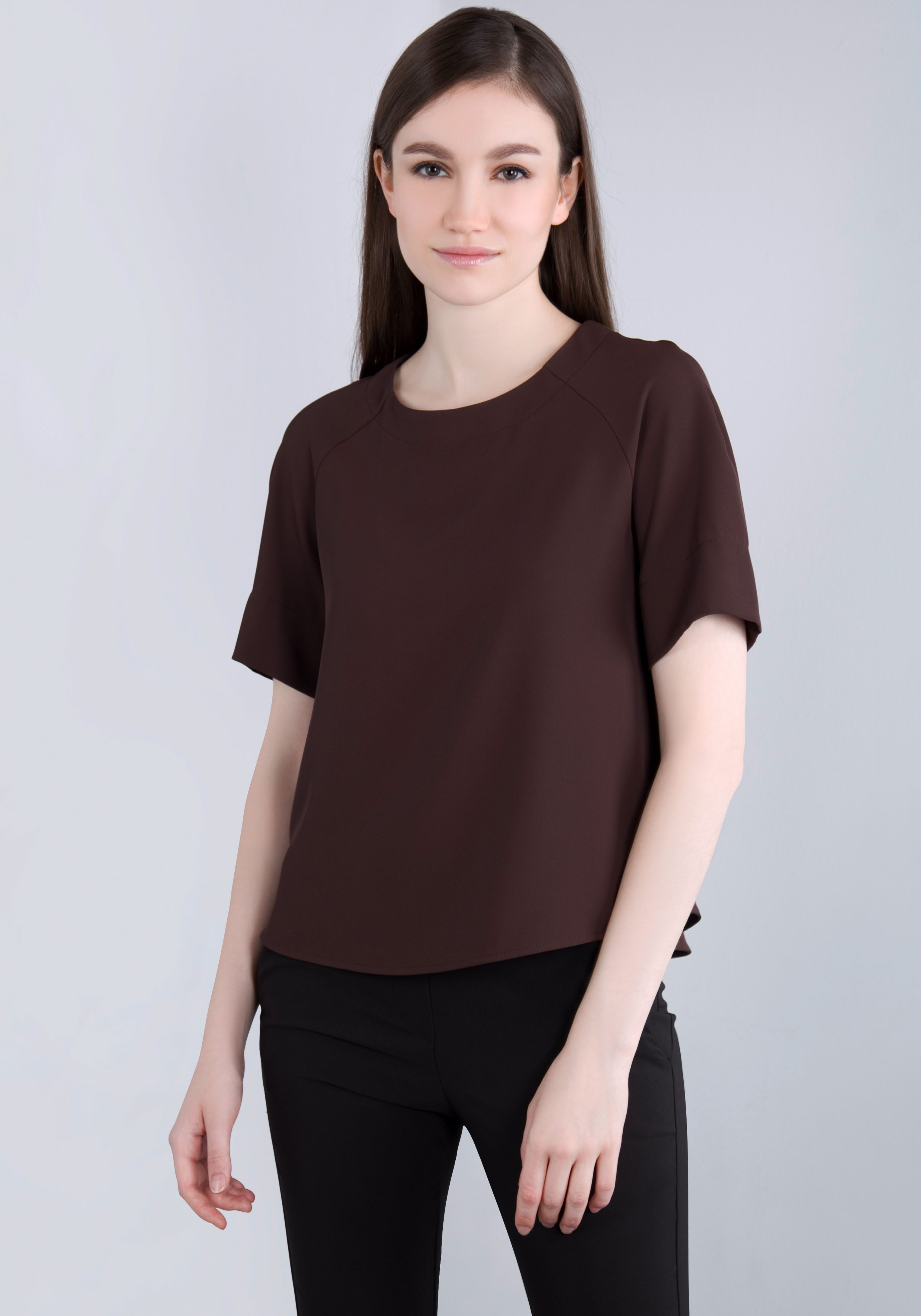 IMPERIAL Shirt met ronde hals met stretch