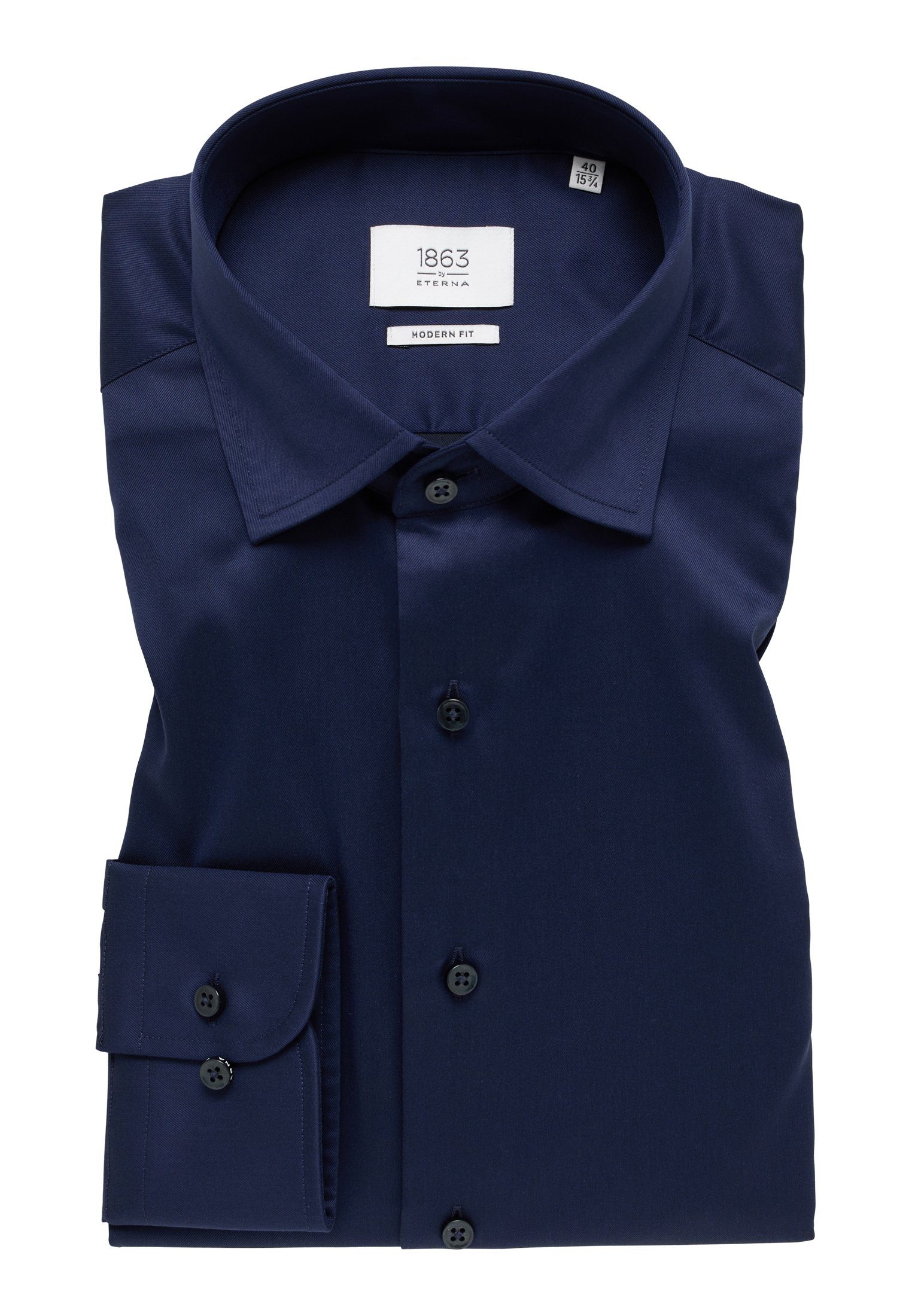 Eterna Overhemd met lange mouwen MODERN FIT NON IRON (strijkvrij)