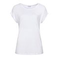 lascana shirt met korte mouwen in basic stijl wit