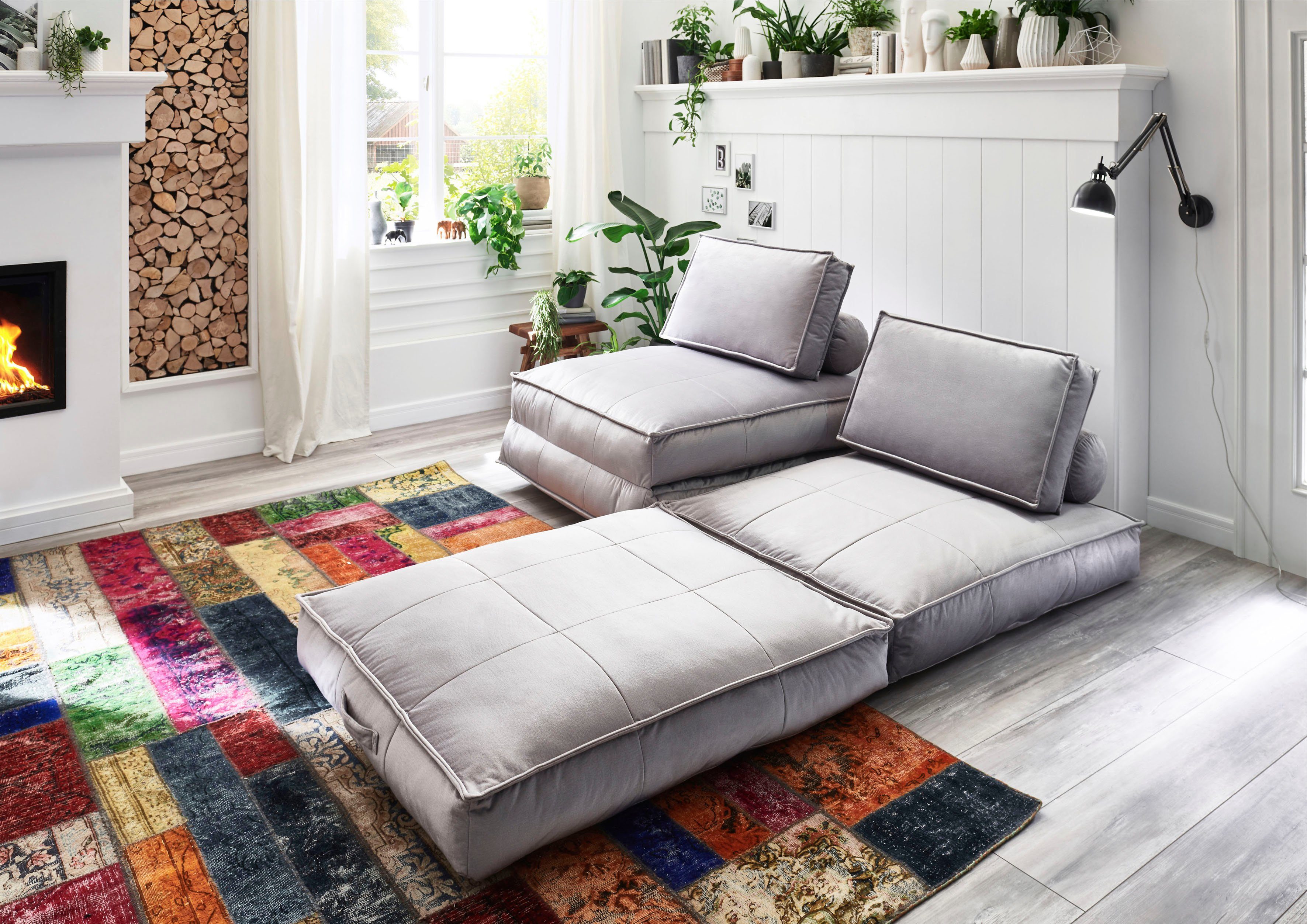 ATLANTIC home collection XXL-fauteuil Miro XXL-fauteuil te veranderen in een logeerbed