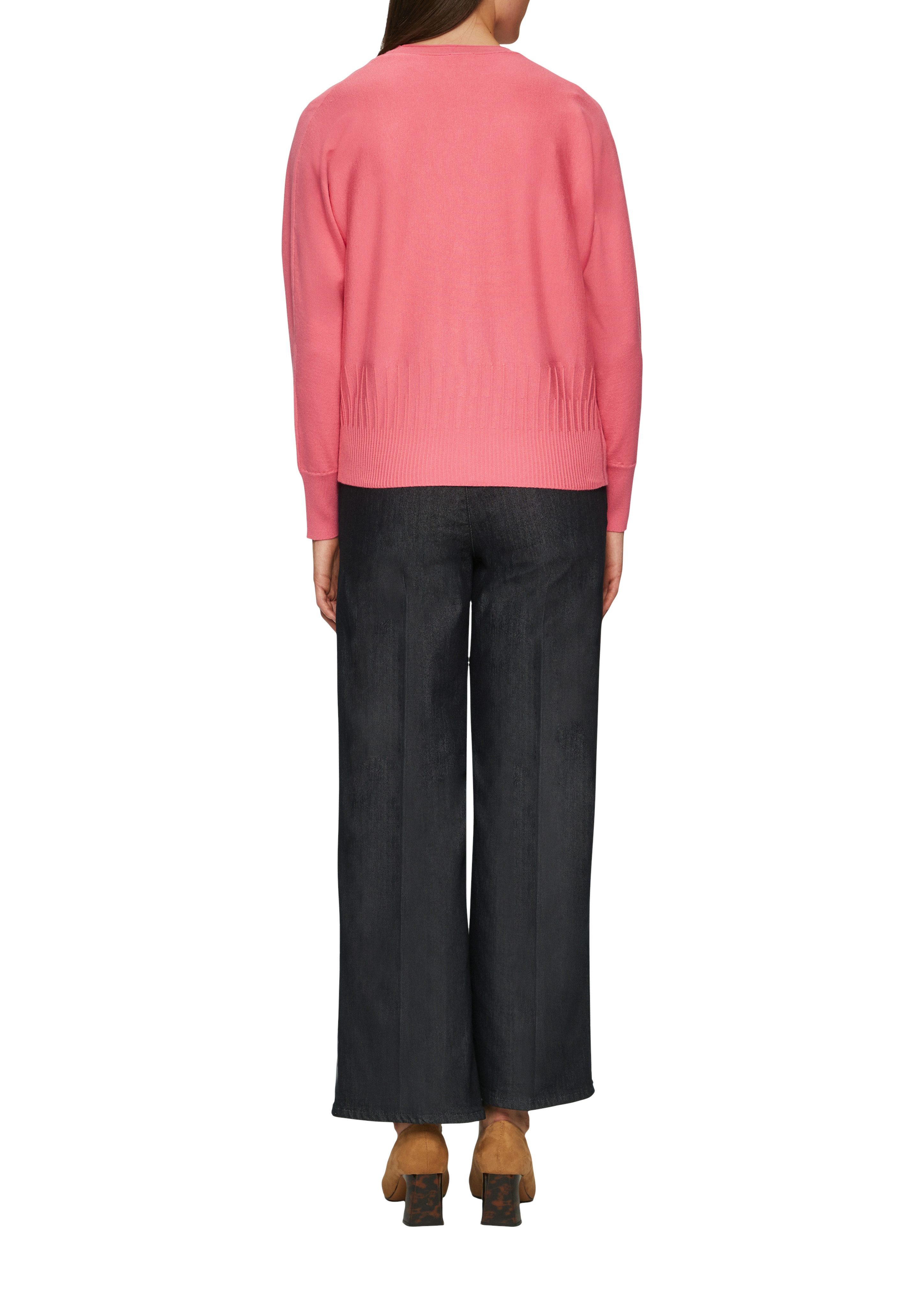 s.Oliver BLACK LABEL Vest met structuurpatroon aan de zoom
