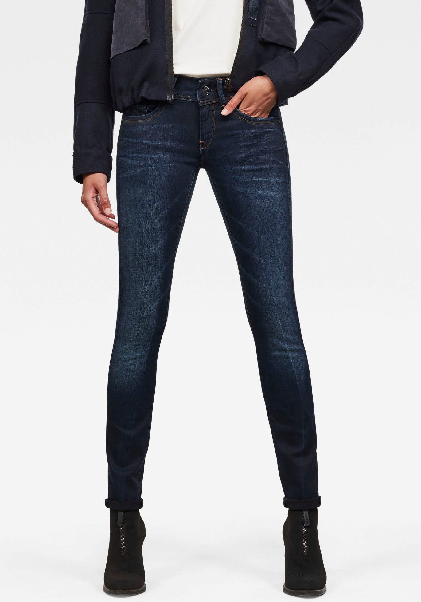 G-Star RAW Skinny fit jeans Lynn Mid Waist Skinny moderne versie van het klassieke 5-pocket-design