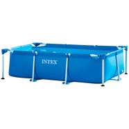 intex rechthoekig zwembad metal frame rectangular bxlxh: 150x220x60 cm blauw