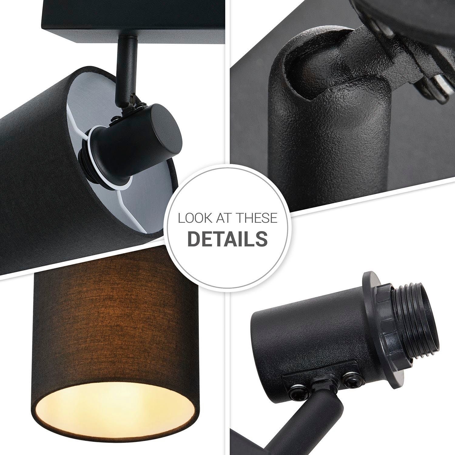 Paco Home Plafondlamp Anika ook als wandlamp te gebruiken