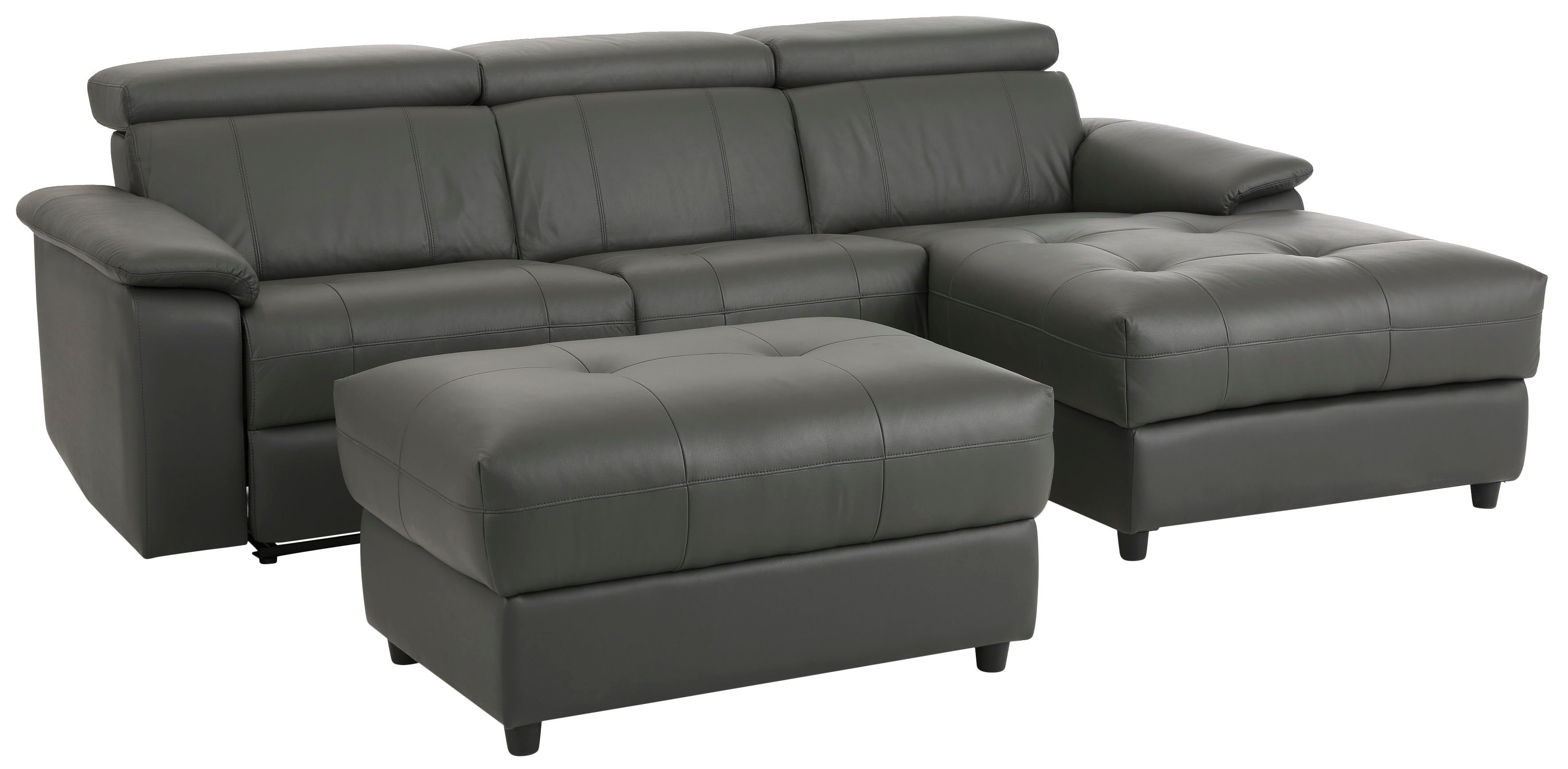 Home affaire Hoekbank Binado, L-vorm, met handmatige of elektrische relaxfunctie met usb-aansluiting
