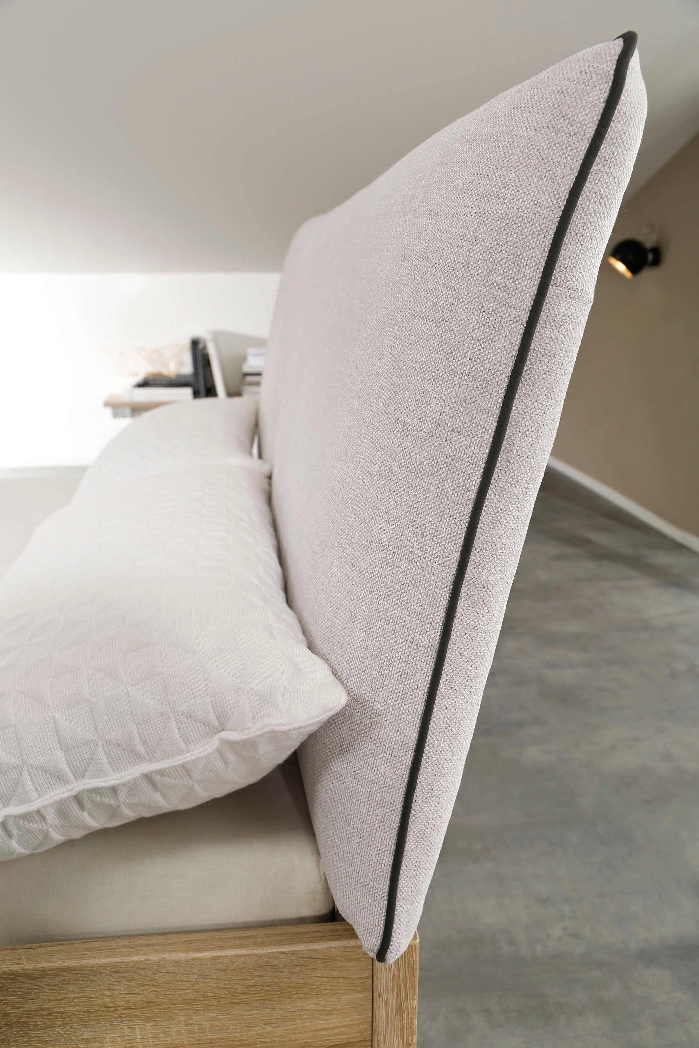 rauch Futonbed Aditio Hoofdbord weefstof met afgezette opstaande naad