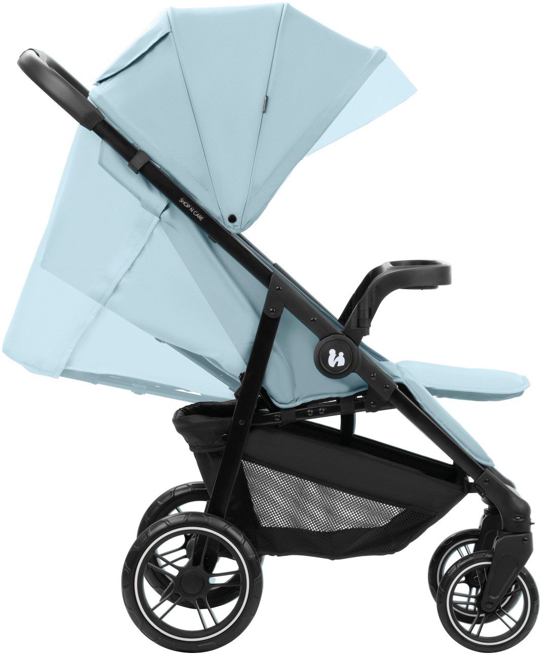 Hauck Kinder-buggy Shop N Care, Dusty Blue tot 22 kg belastbaar, compatibel met babyschaal