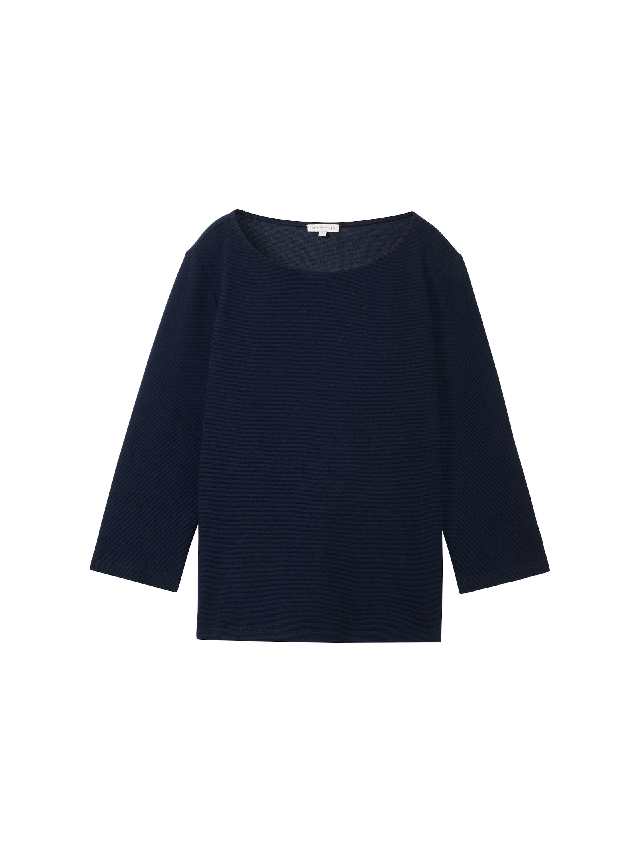 Tom Tailor Shirt met lange mouwen met structuur