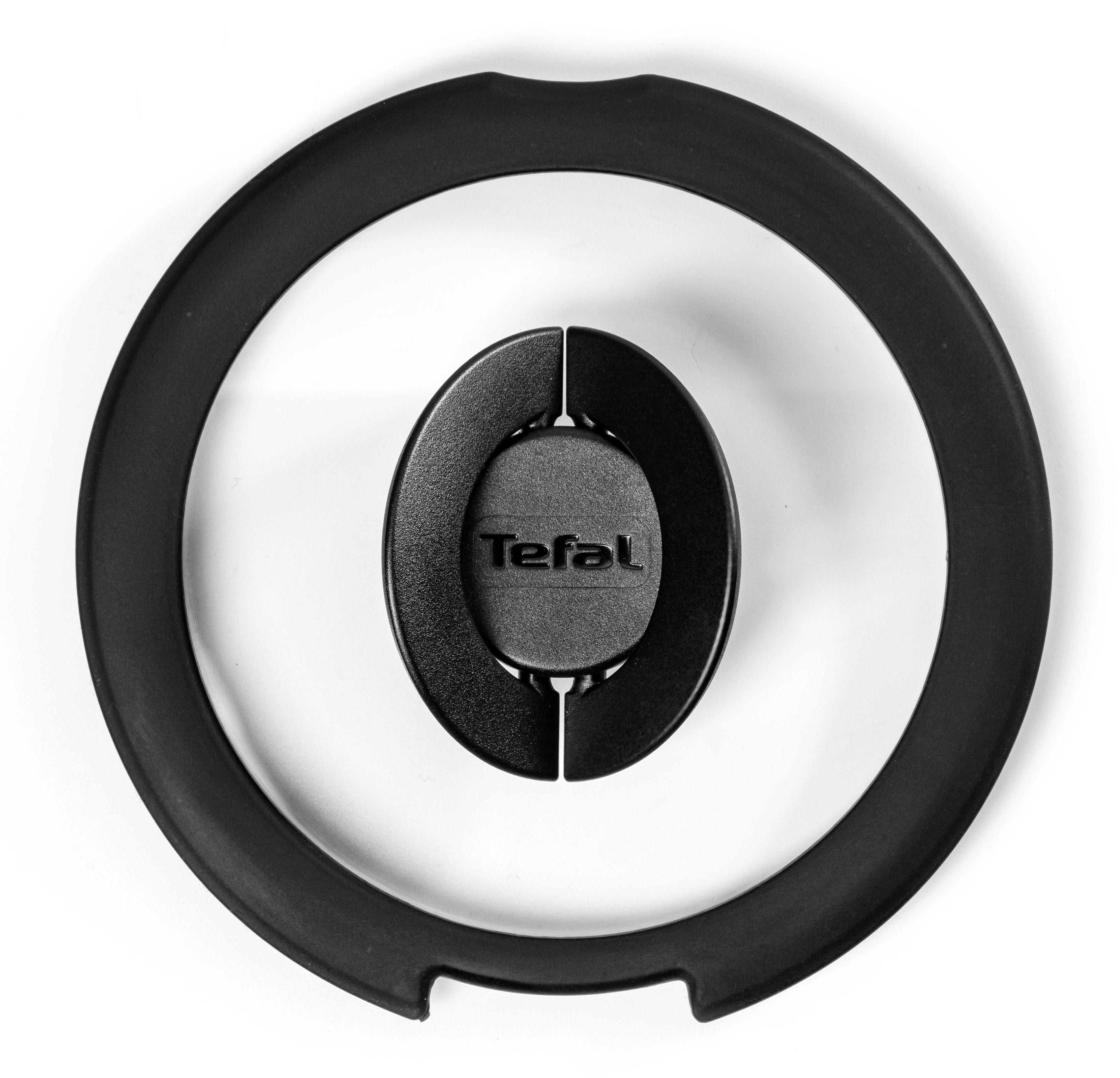 Tefal Deksel 98491 Ingenio 16/18/20 cm uitstekend voor ingenio-pannen, glazen deksel met siliconenrand, klapgrepen (set, 3-delig)