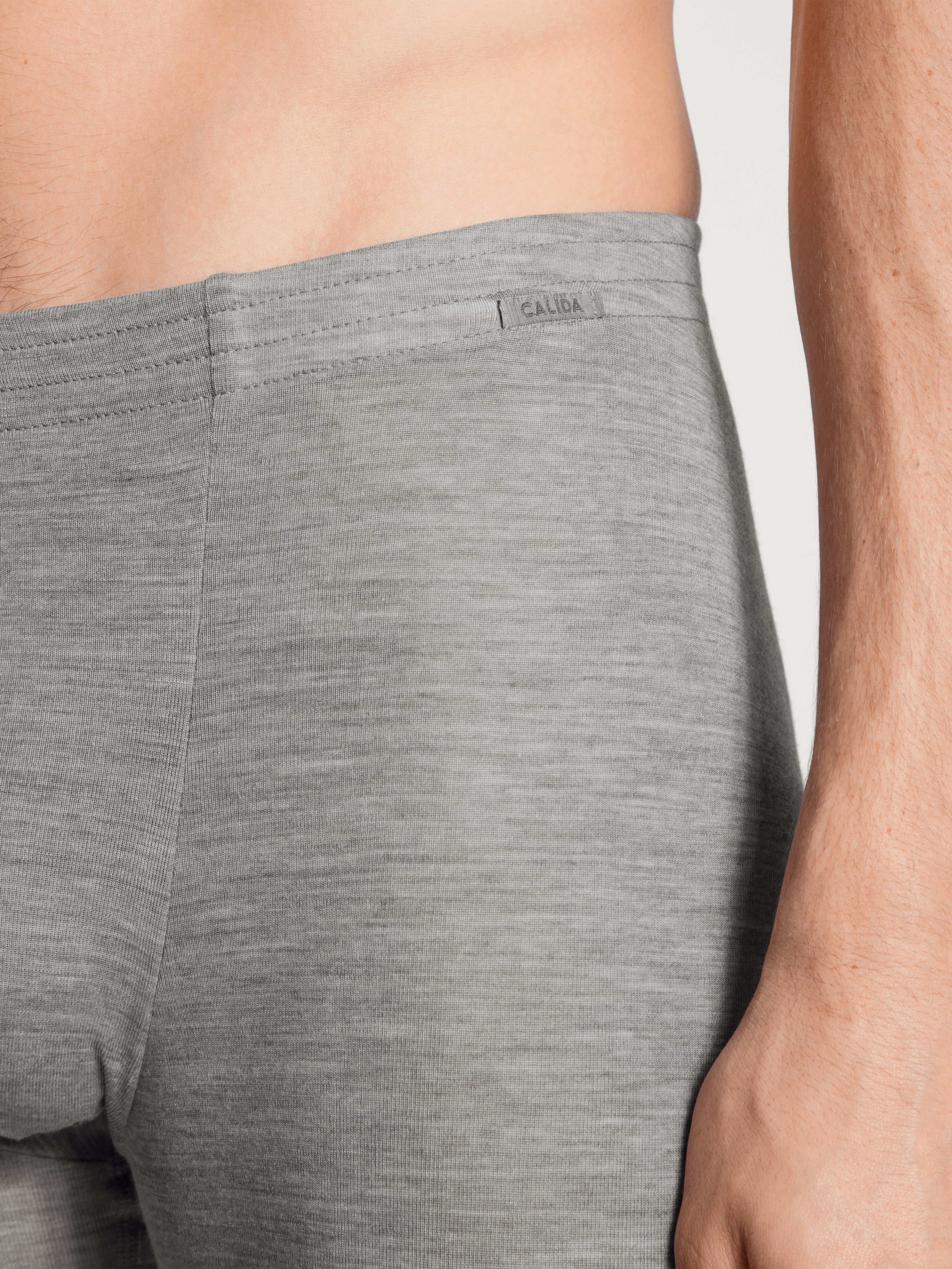 CALIDA Legging Wool & Silk verwarmend, ademend, fijnrib-kwaliteit, melè-optiek, zacht