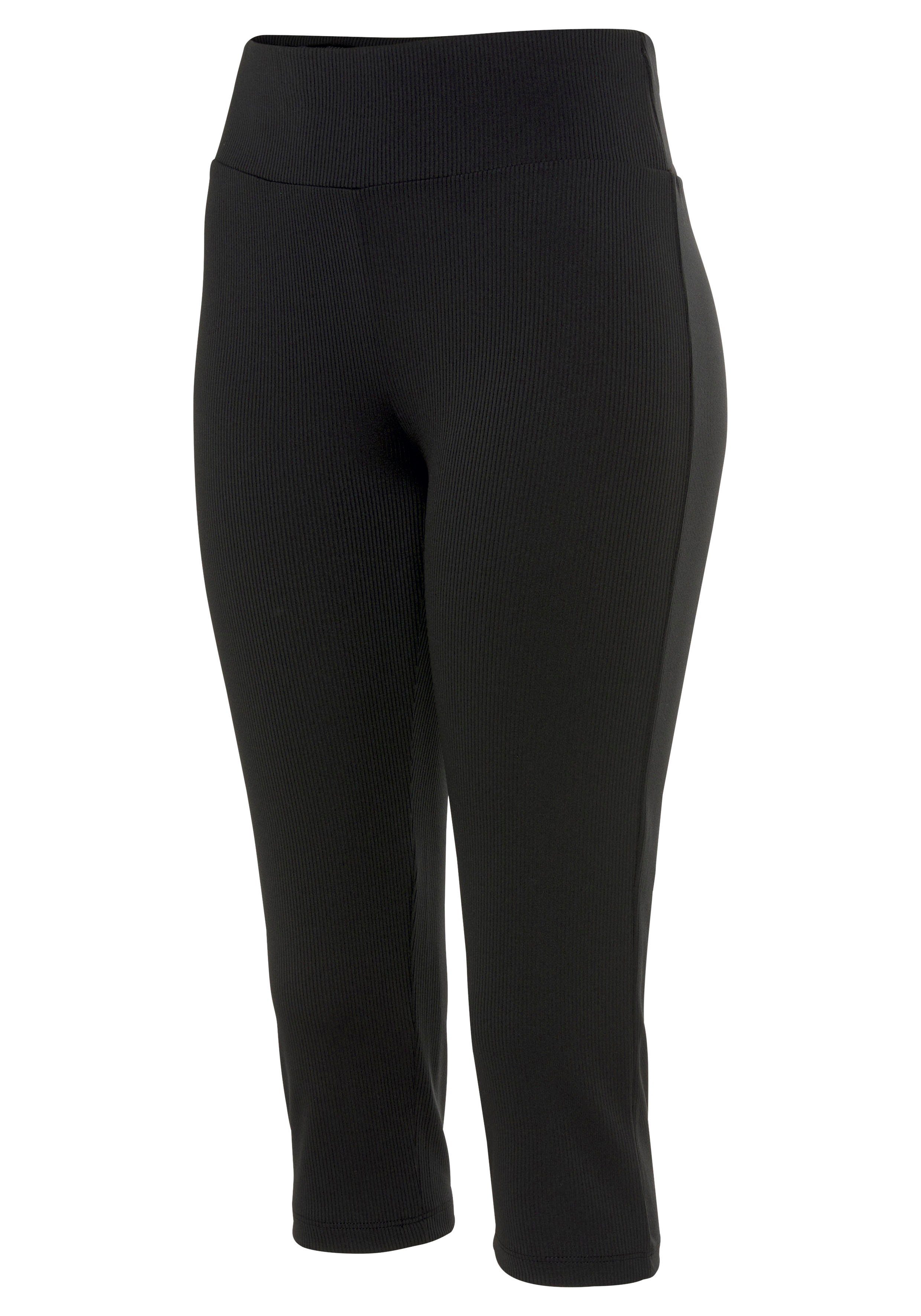 active by Lascana Caprilegging met ribstructuur