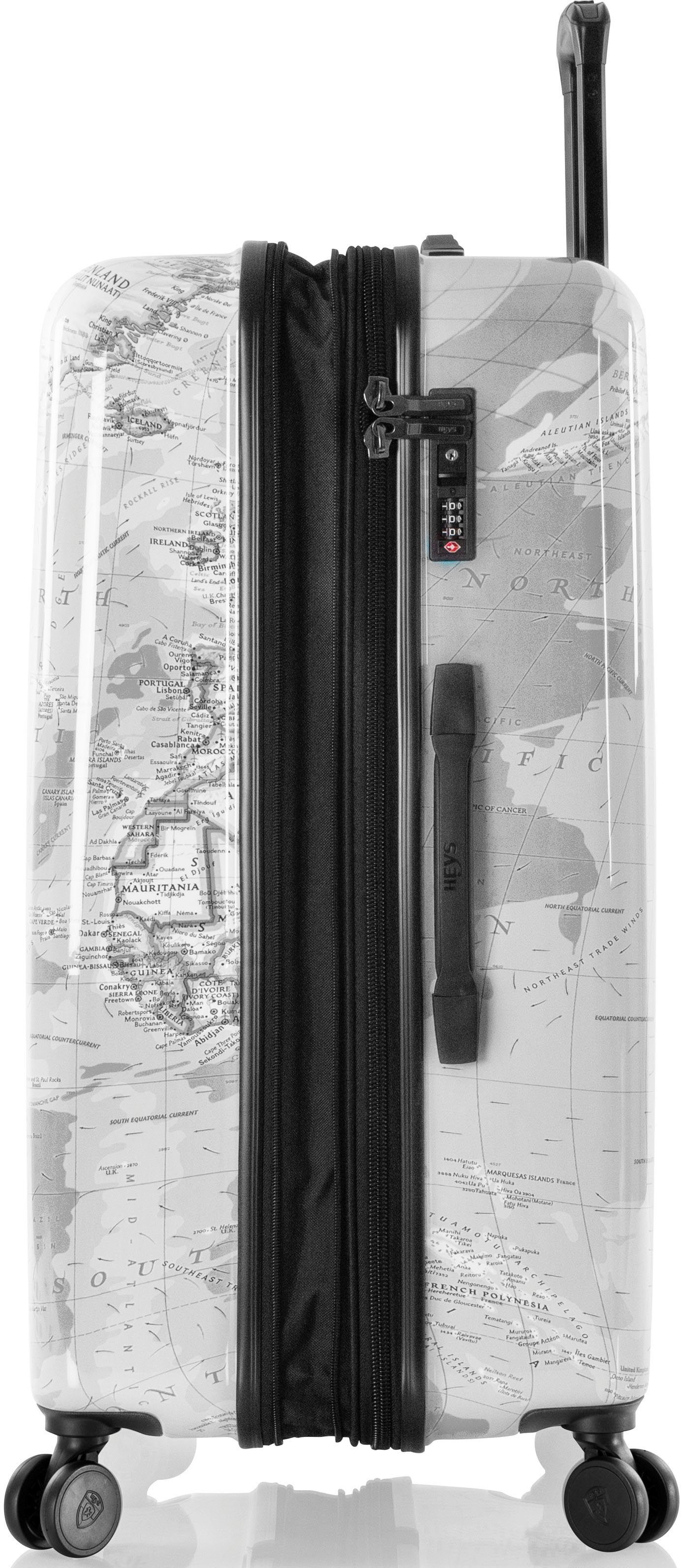 Heys Hardshell-trolley Journey 3G zwart/wit, 76 cm Heys x Joachim Llambi harde koffer volumevergroting