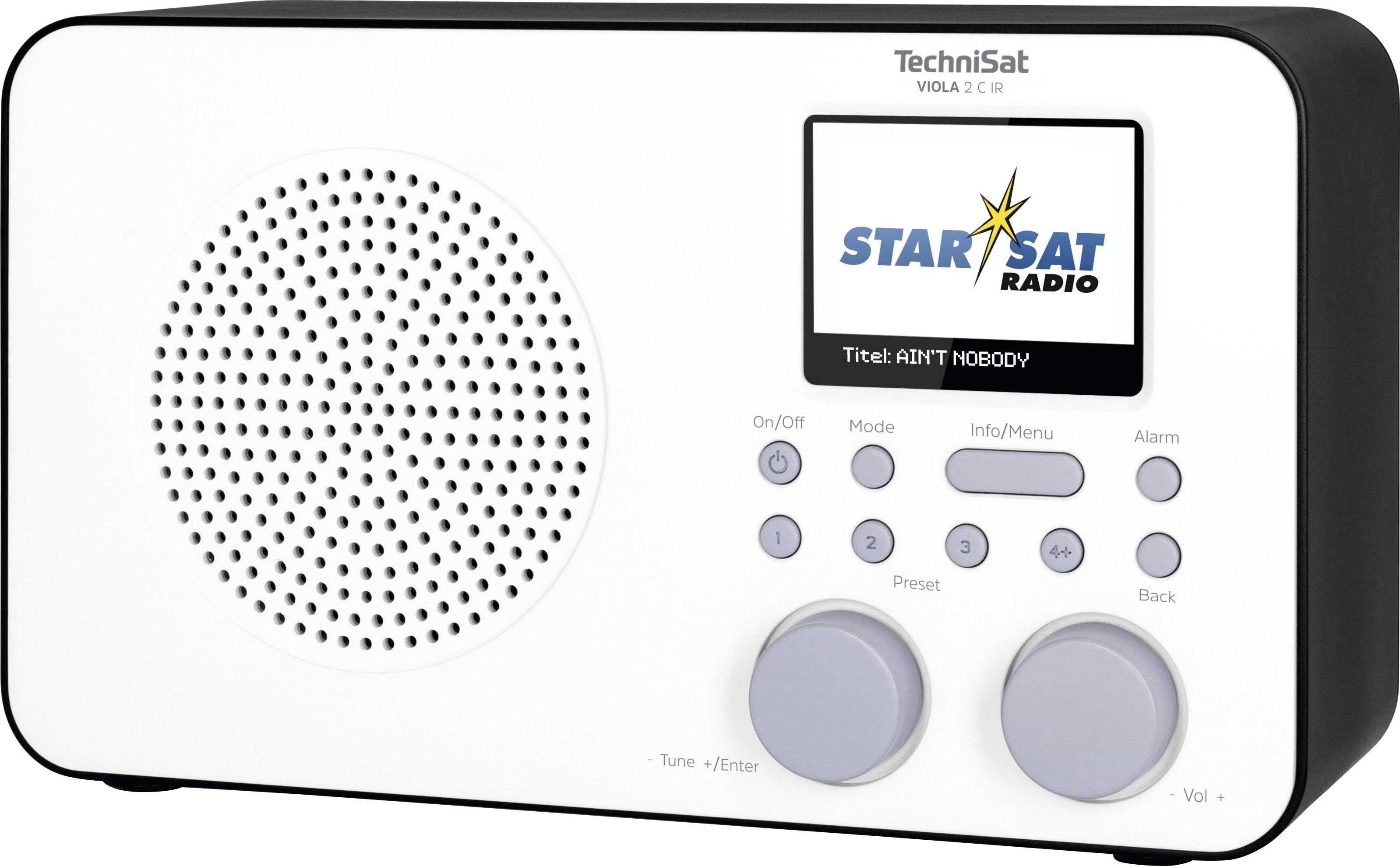 TechniSat Internetradio VIOLA 2 C IR draagbare met dab+, kleurendisplay, accu