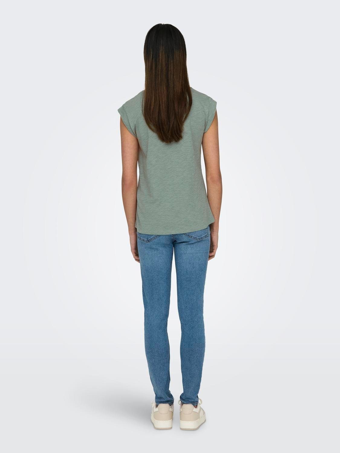 Only Shirt met korte mouwen FEEL/FEATHERS TOP BOX CS JRS