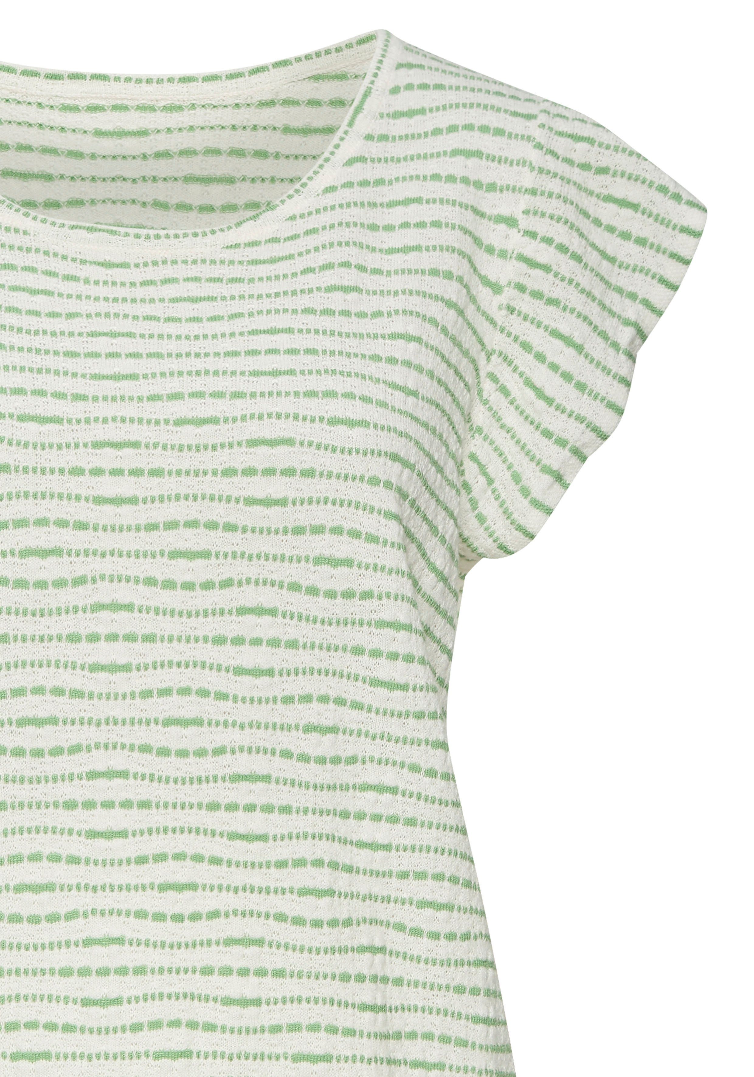 Vivance Shirt met ronde hals Met streepstructuur van lichte tricotkwaliteit