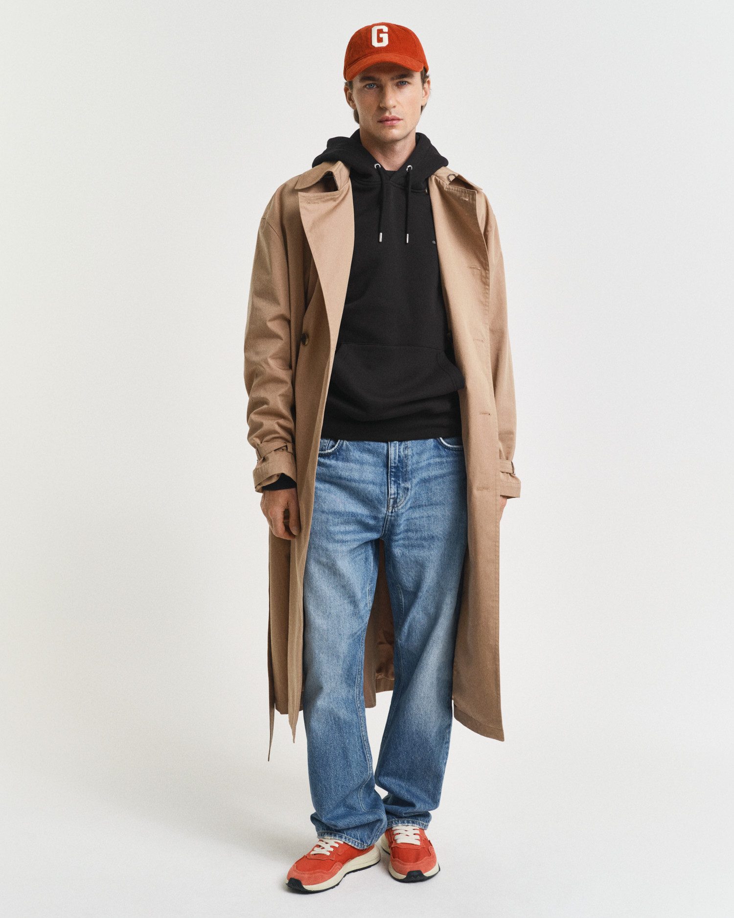 Gant Hoodie REG SHIELD HOODIE met logoborduursel op borsthoogte