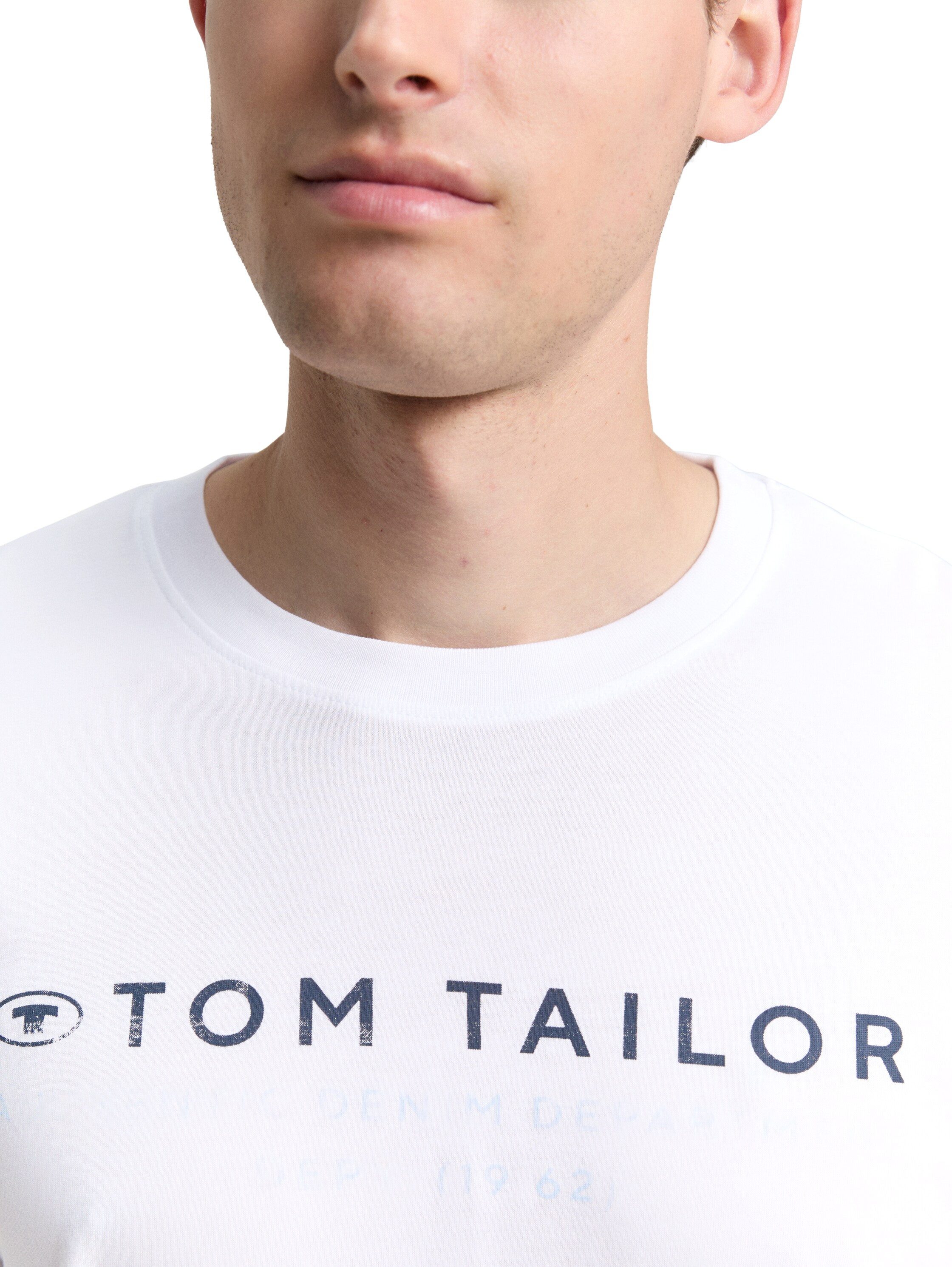 Tom Tailor Shirt met lange mouwen met logoprint