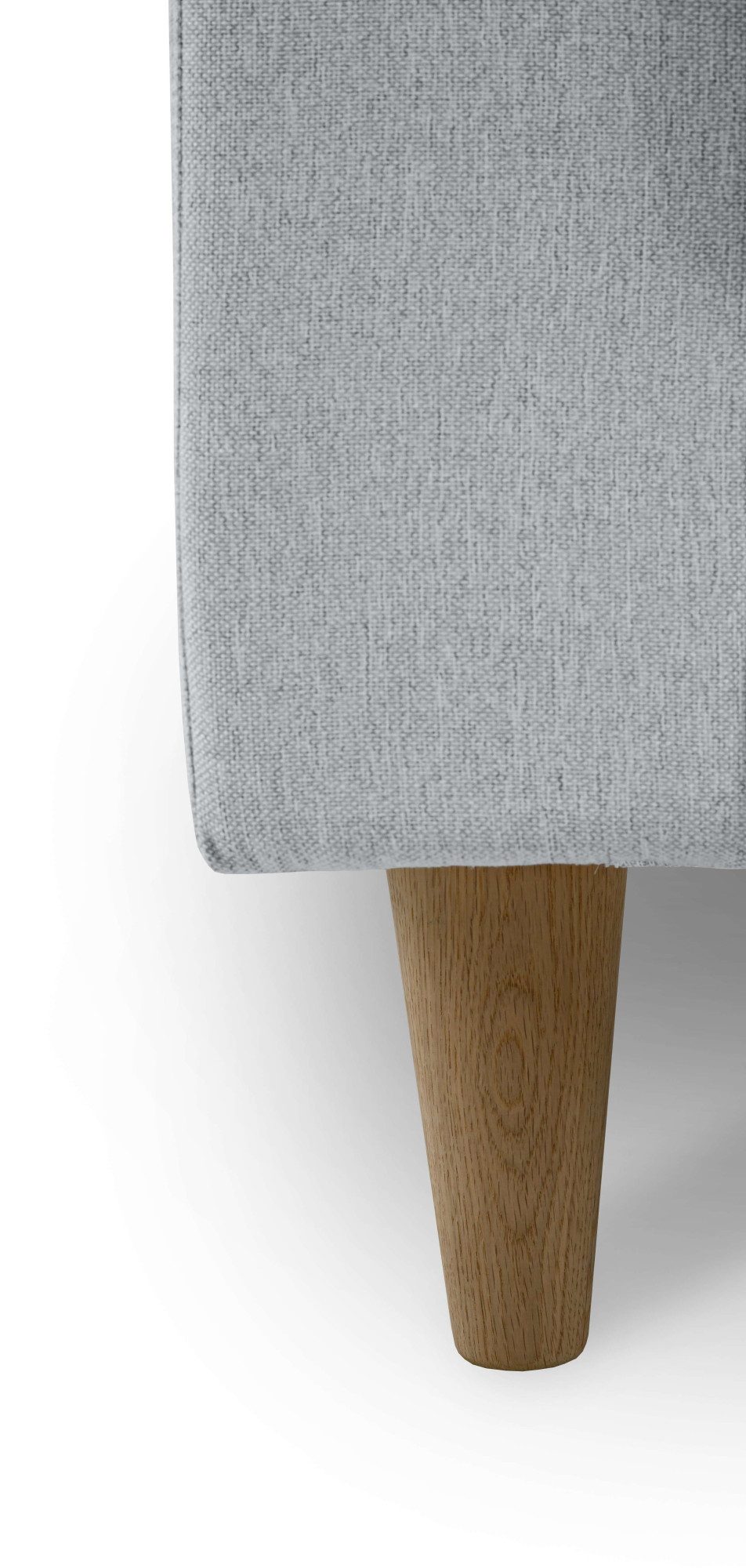 andas Hoekbank Tvinno in scandinavische stijl, l-vorm, met massief houten poten, breedte 230 cm