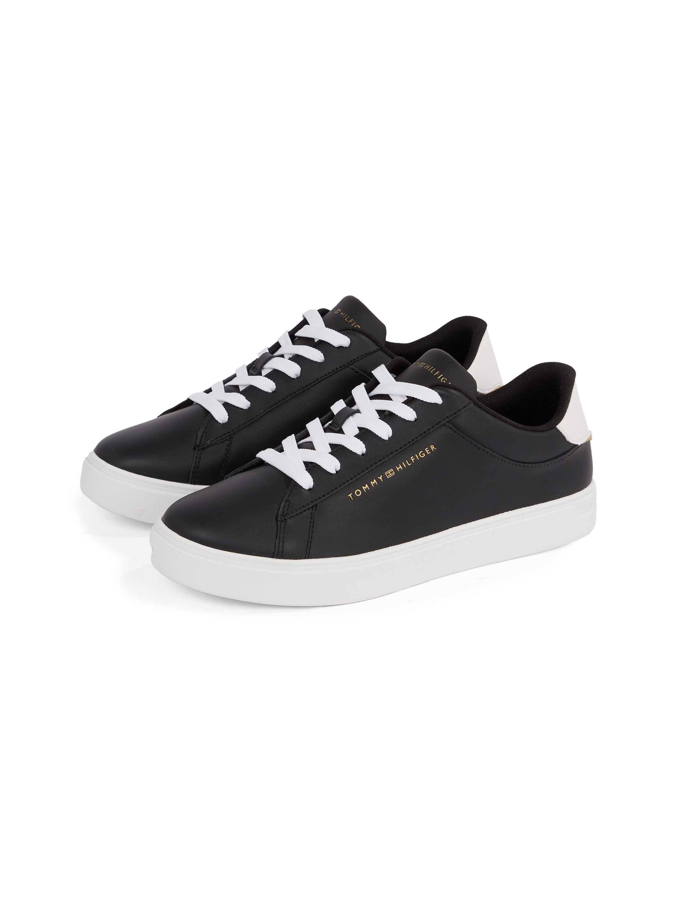 Tommy Hilfiger Plateausneakers ESSENTIAL COURT SNEAKER , vrijetijdsschoen, lage schoen, veterschoen...