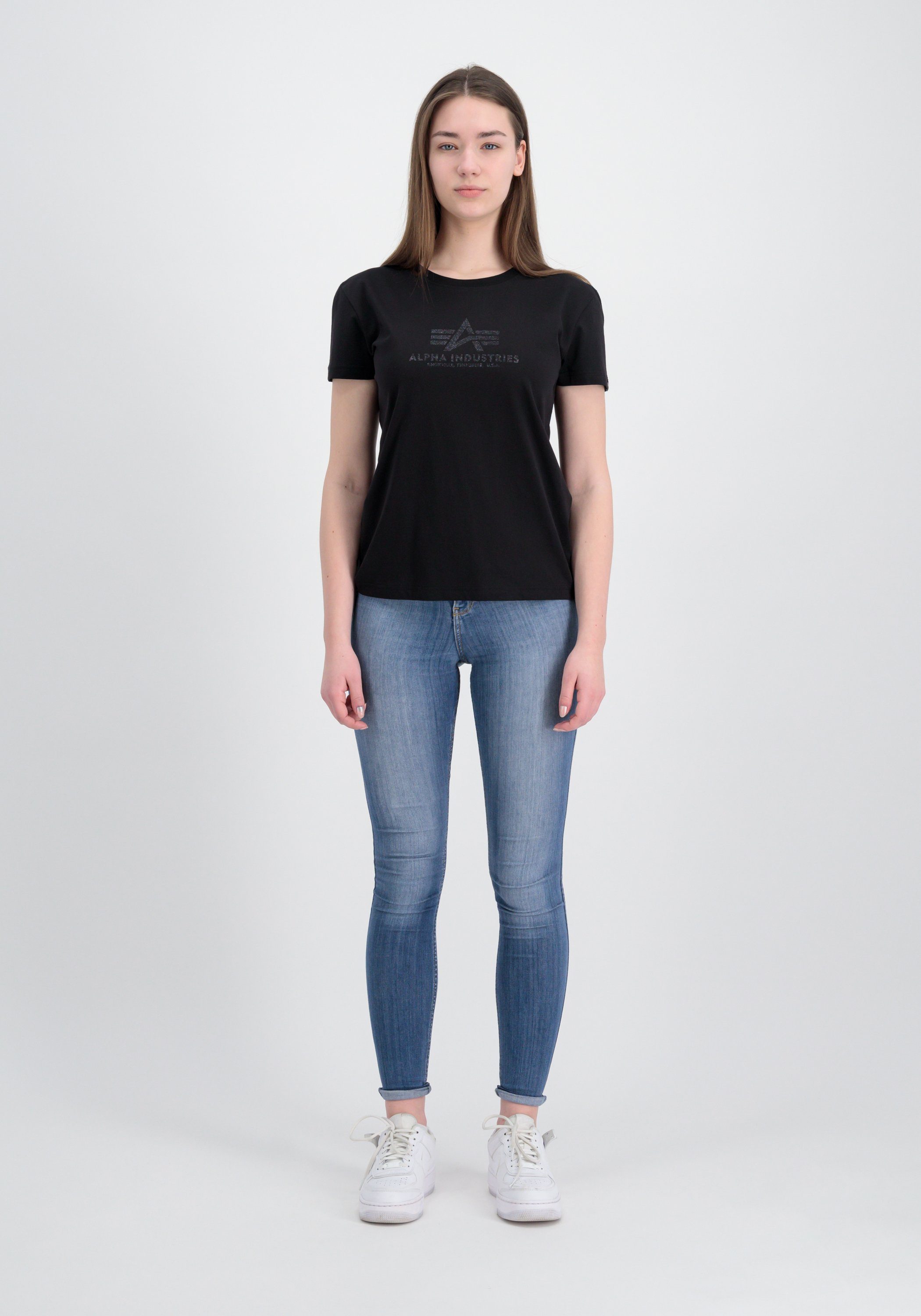 Alpha Industries T-shirt New Basic T-Shirt BL Glitter W