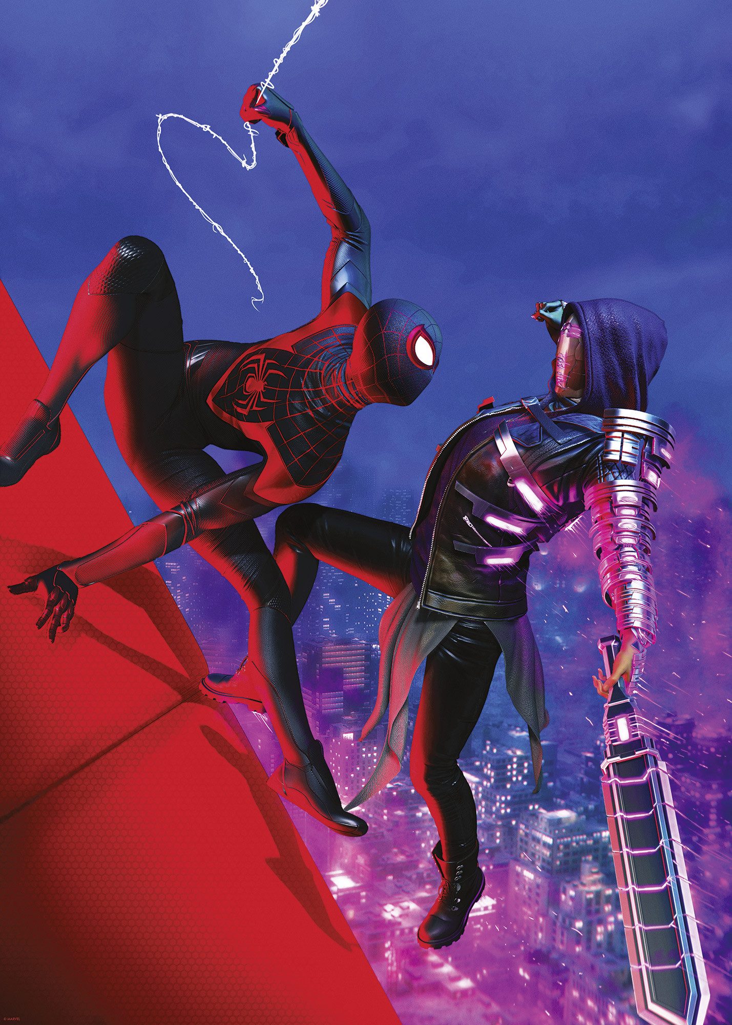 Komar Artprint Marvel Spider-Man Fight 50 x 70 cm (breedte x hoogte) - kinderkamer, wandsticker (1 stuk)