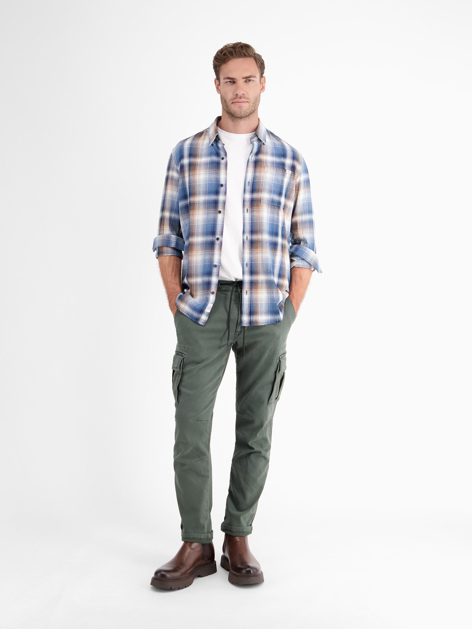 Lerros Cargobroek LERROS Cargo jog-broek met hyper-stretch, REGULAR FIT