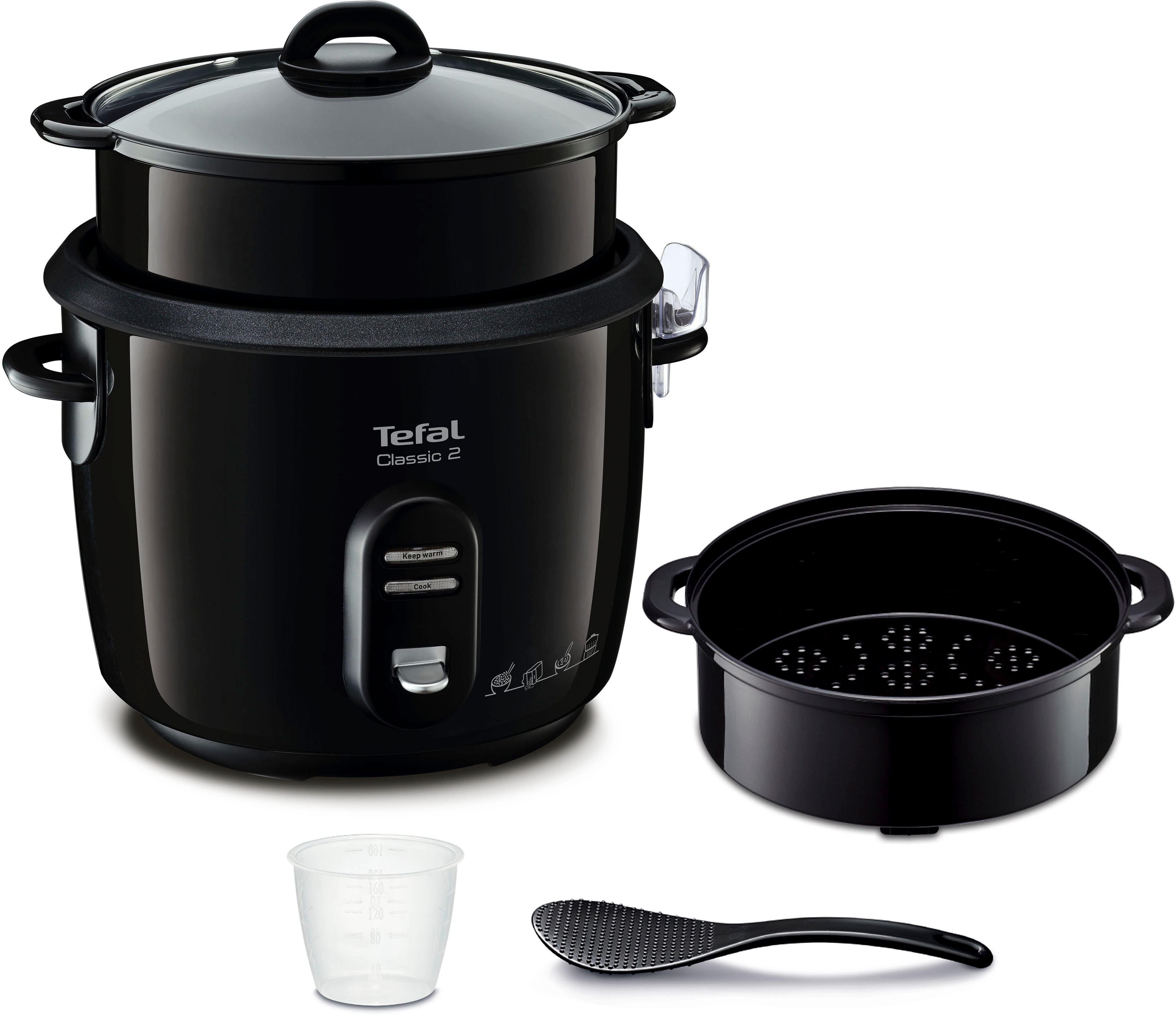 Tefal Rijstkoker RK1038 New Classic 2 programma's, 5 l capaciteit, warmhoudfunctie,...