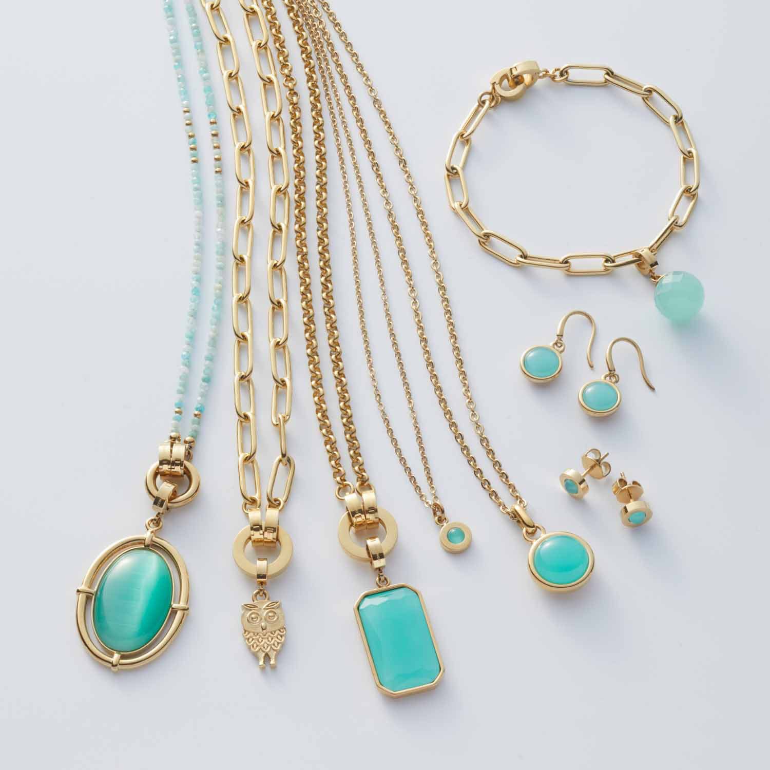 LEONARDO Bedelketting Halsketting aqua Pippa Clip&M 023748