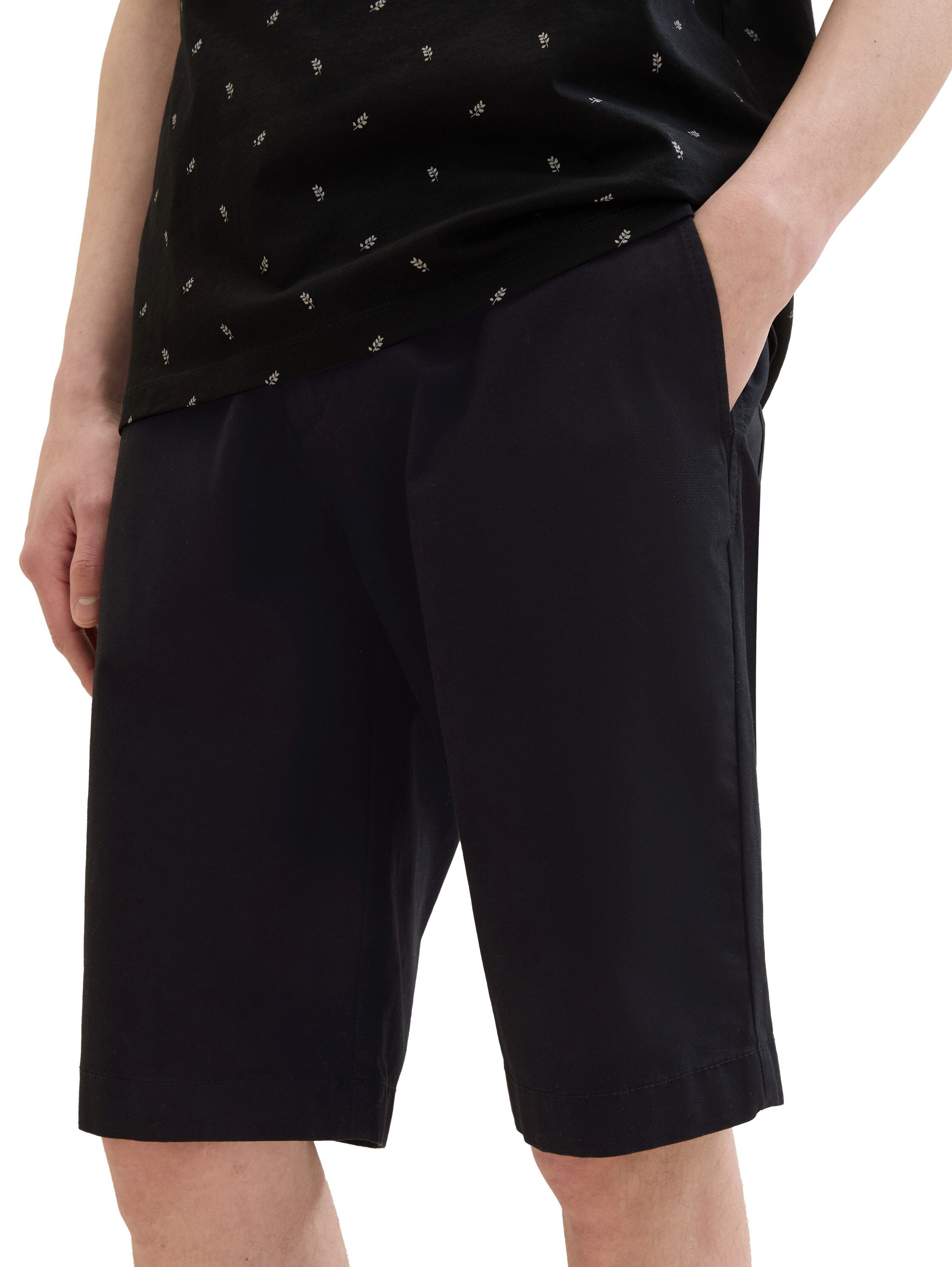 Tom Tailor Denim Cargoshort met four-pocketsstijl