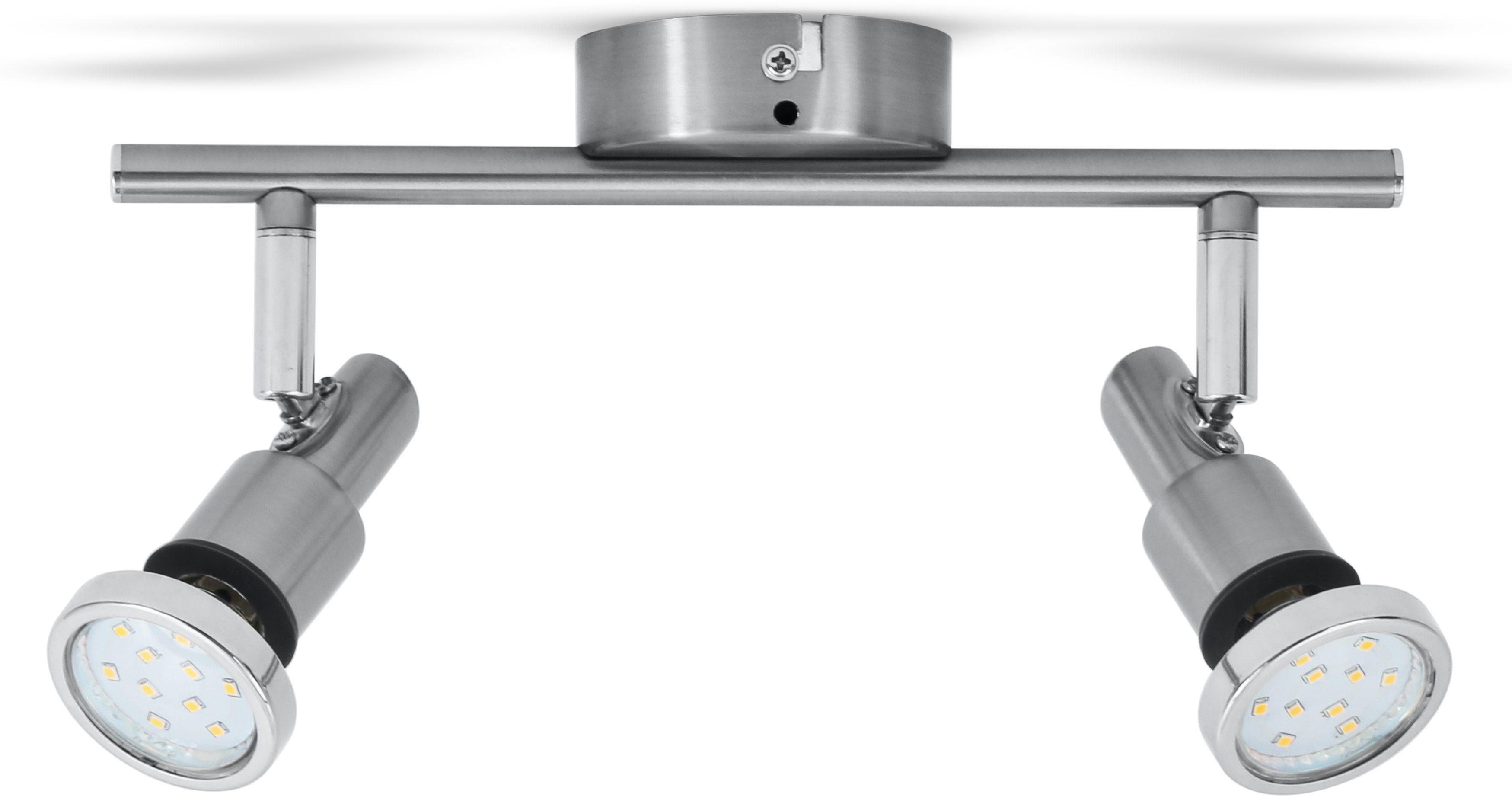 B.K.Licht Led-plafondlamp Aurel Badlamp, IP44, plafondspot, GU10, spot, plafond, lamp, 5W