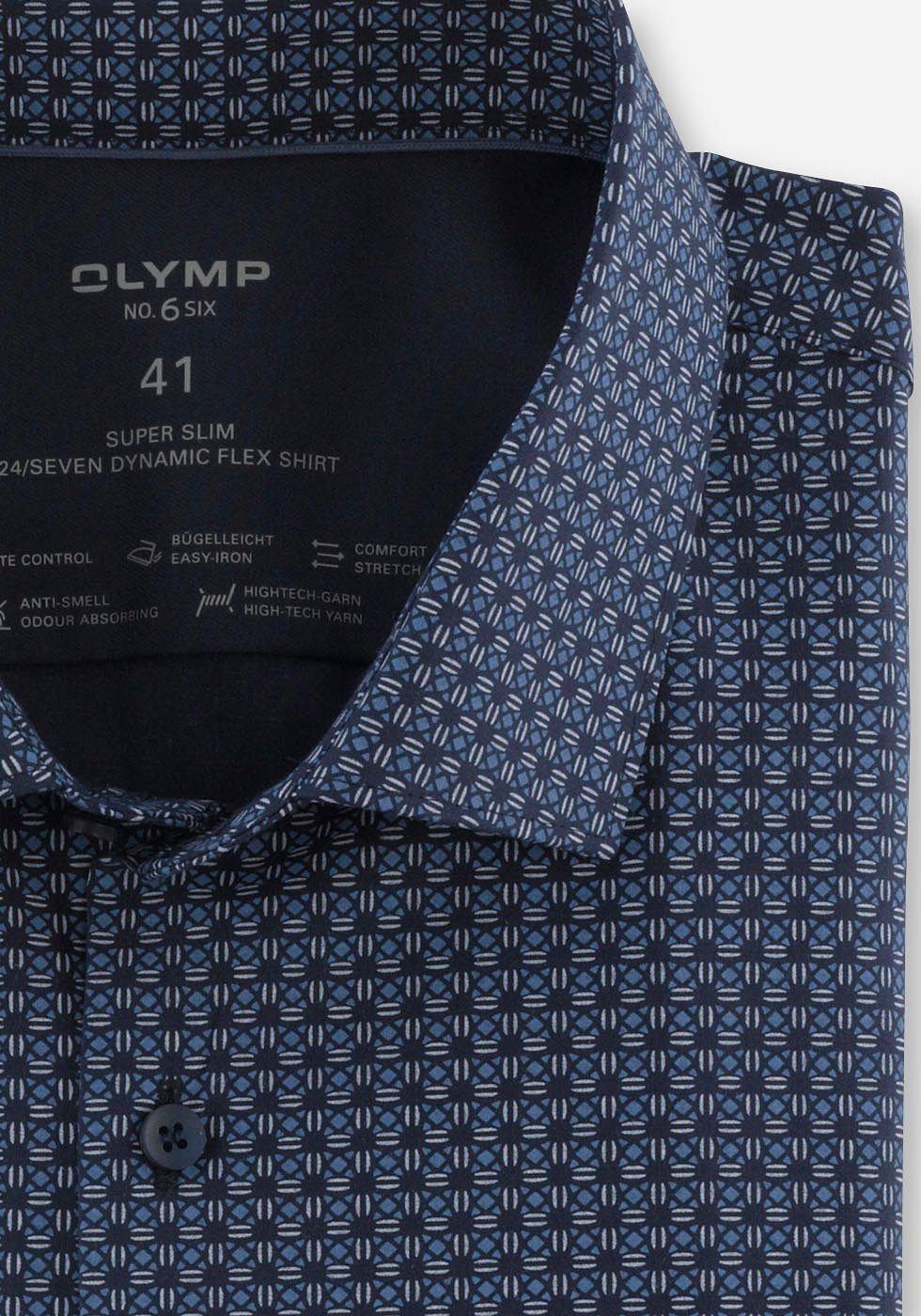 OLYMP Businessoverhemd No. Six super slim van de 24/7 no 6-serie