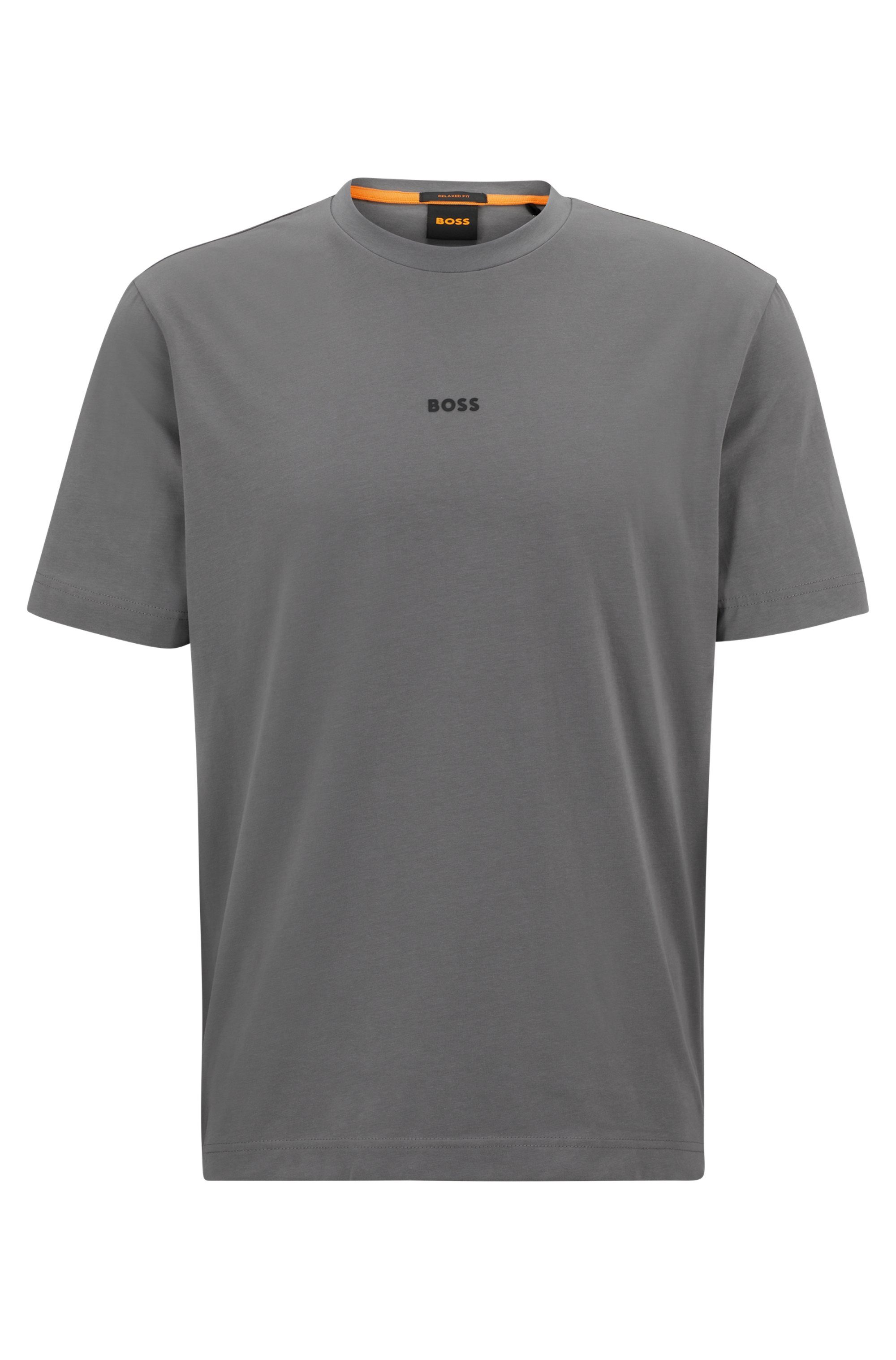 Hugo Boss Stretch Katoenen T-shirt Collectie Gray Heren