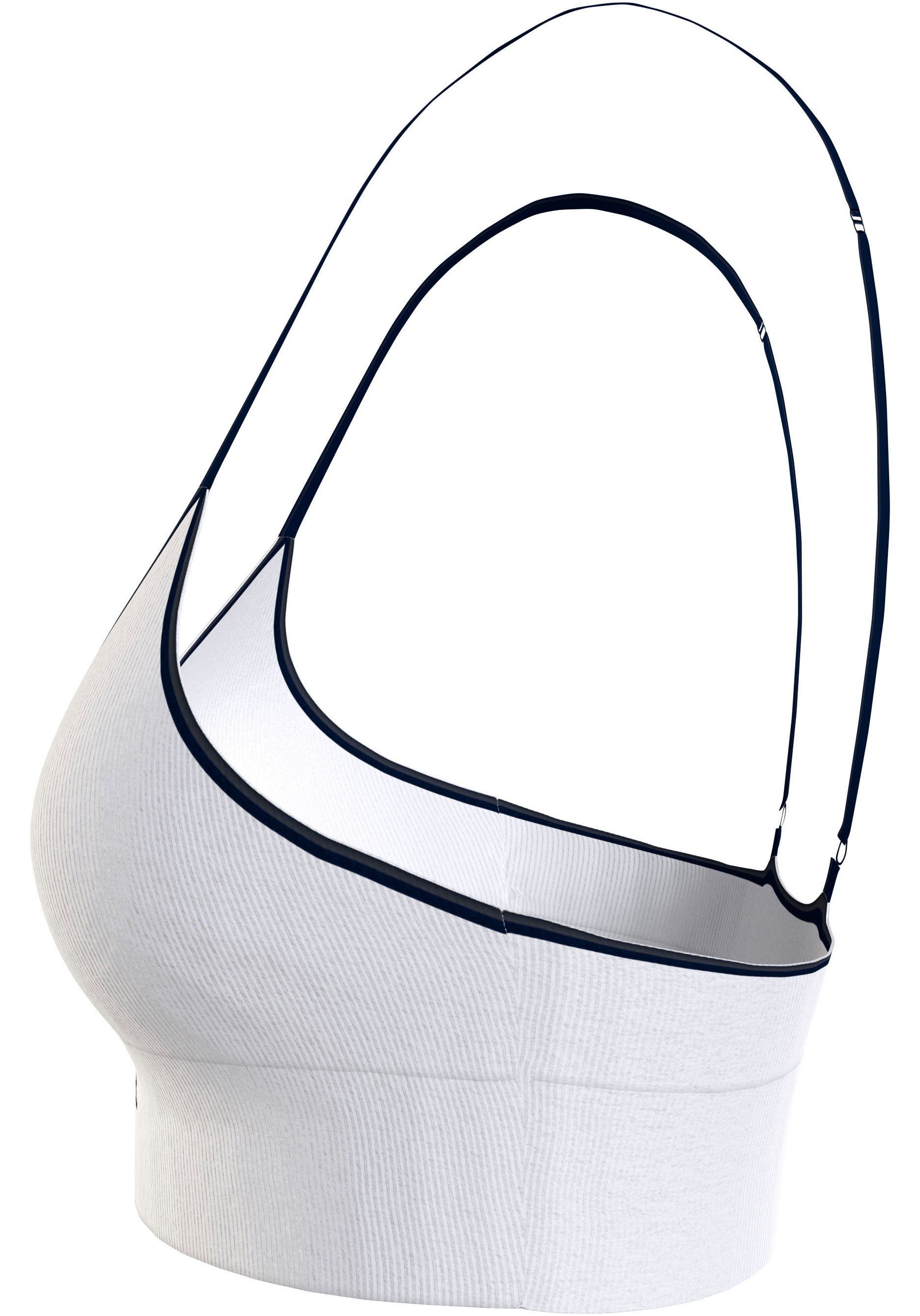 Tommy Hilfiger Underwear Bralette-bh TRIANGLE RP met verstelbare bandjes, ribstof, logo-inscriptie