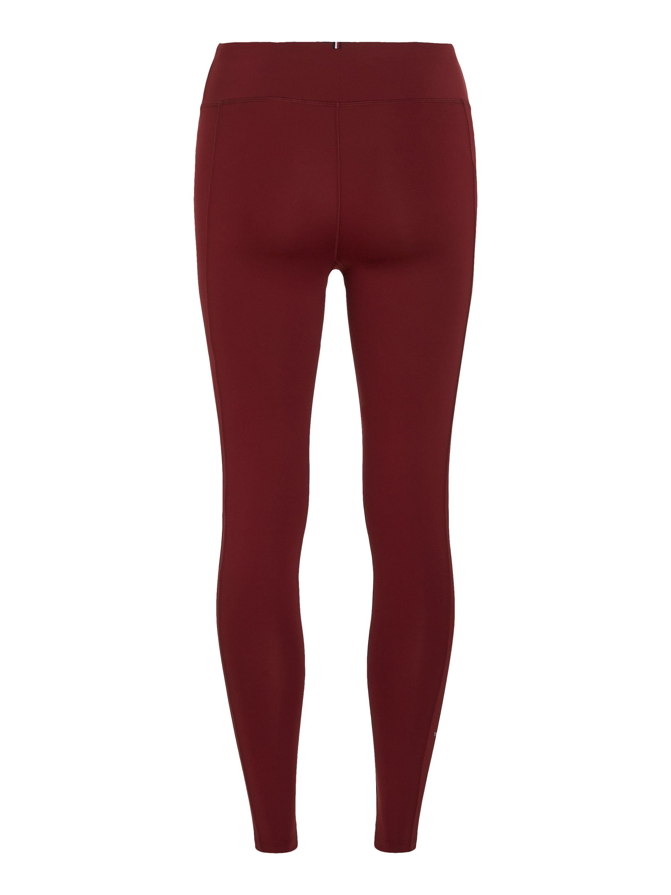 TOMMY SPORT Functionele legging ESS RW MINI CORP LEGGING met hoge tailleband, hilfiger logo-tekst aan de broekspijp