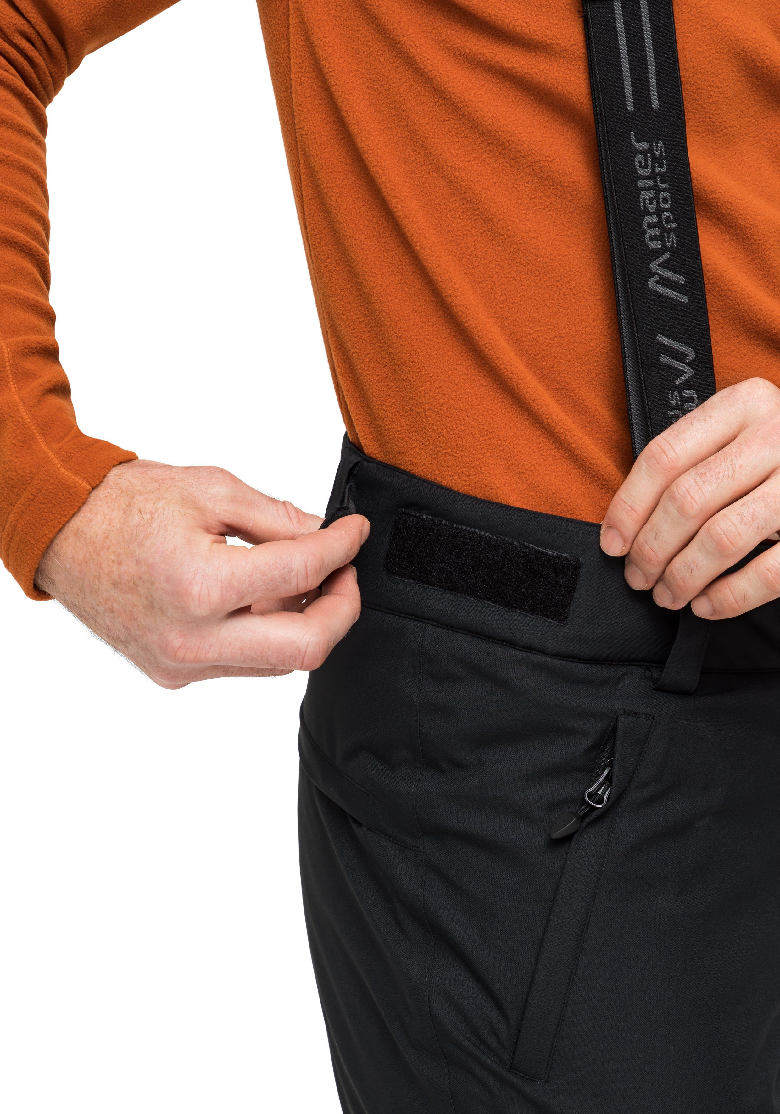 Maier Sports Skibroek Corban T Heren sneeuwbroek met bretels, wind/waterdicht, regular fit