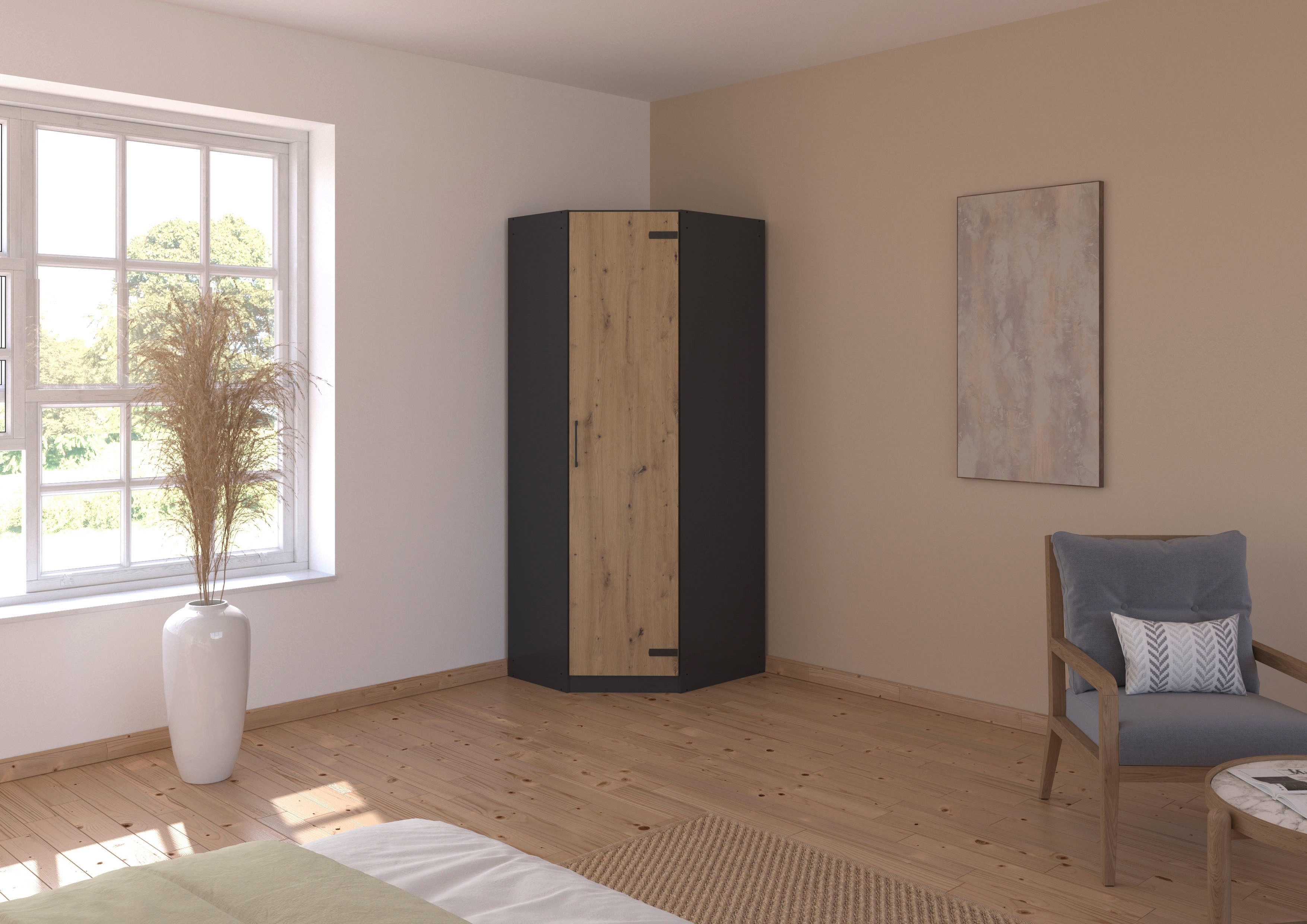 rauch Hoekkledingkast Holmes in industriële stijl