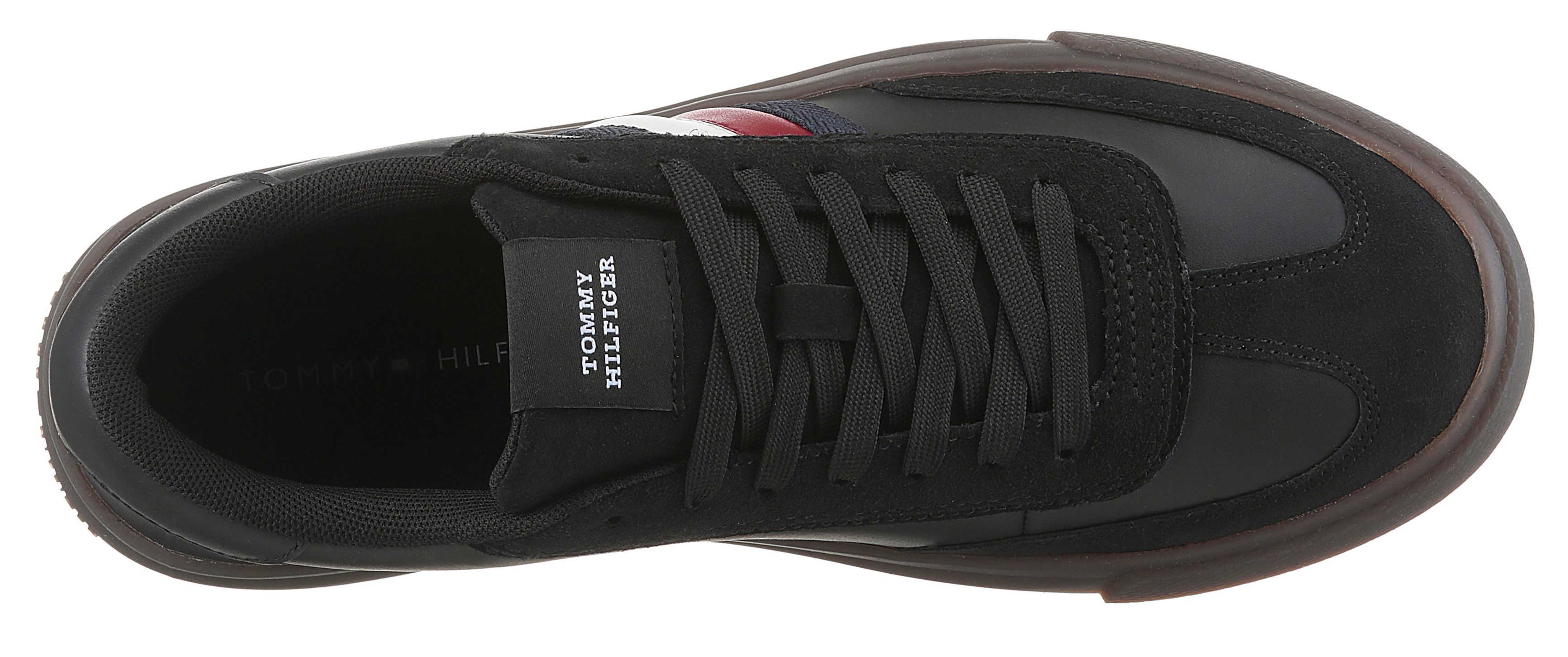Tommy Hilfiger Sneakers TH CUPSET TERRACE , vrijetijdsschoen, lage schoen, veterschoen met zijstrepen