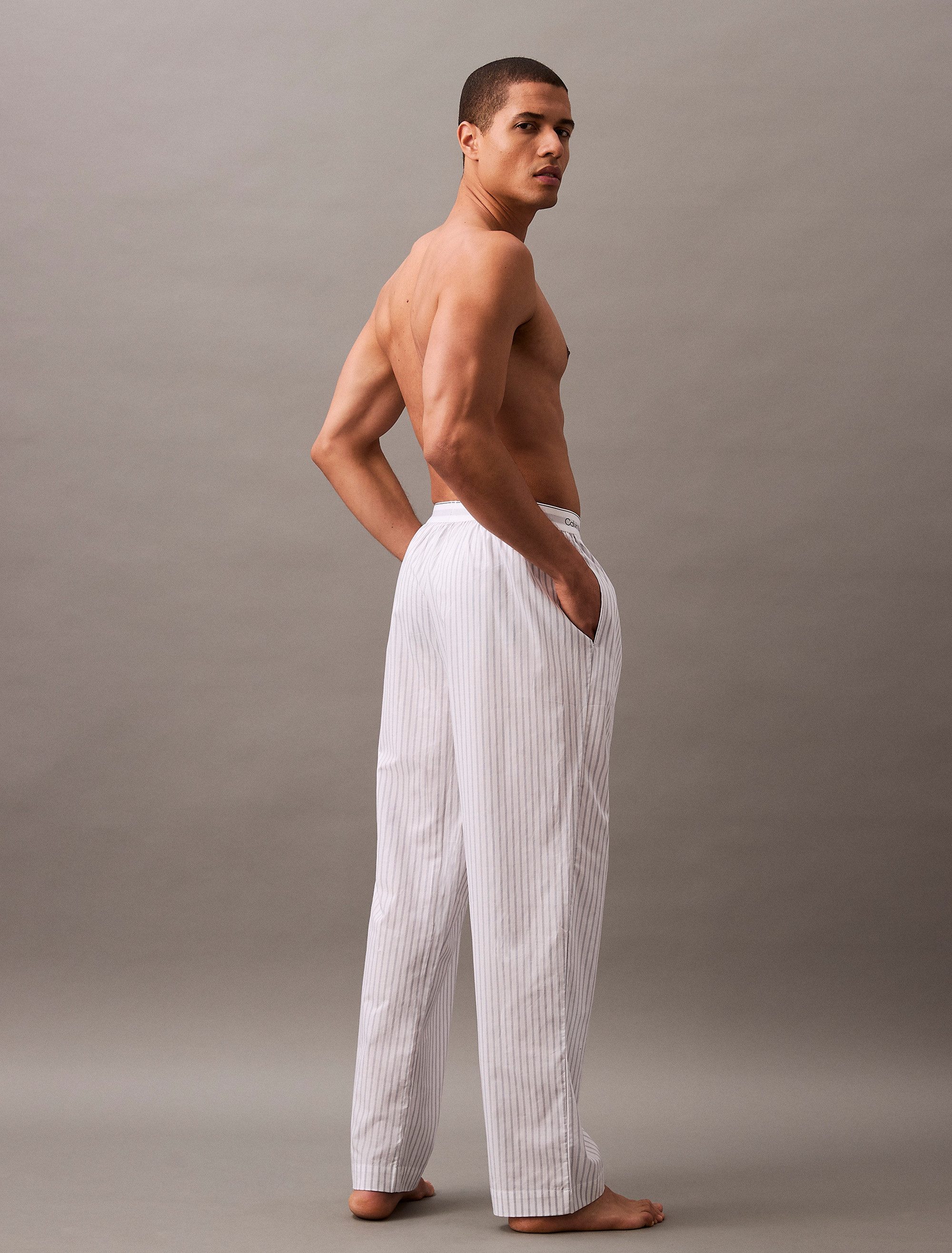 Calvin Klein Pyjamabroek SLEEP PANT met gestreept patroon