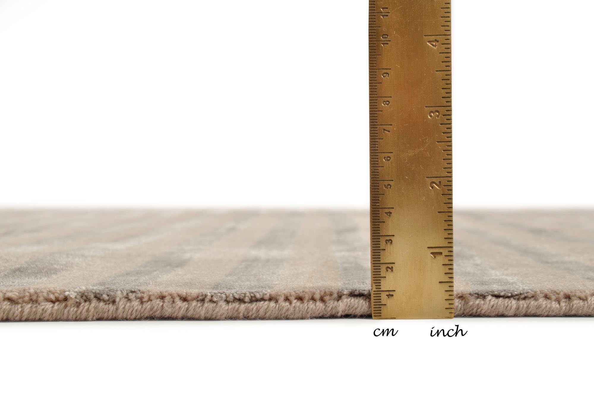 THEKO Vloerkleed Miami 3286 Handgeweven vloerkleed, gestreept, met de hand geweven, van viscose & wol