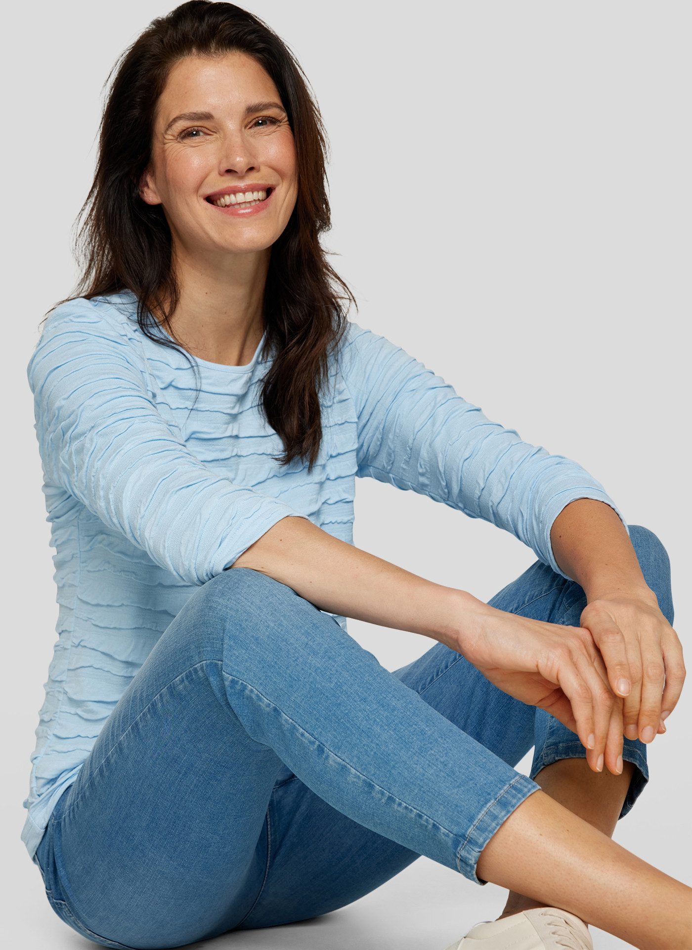 Rabe Shirt met lange mouwen met structuurpatroon